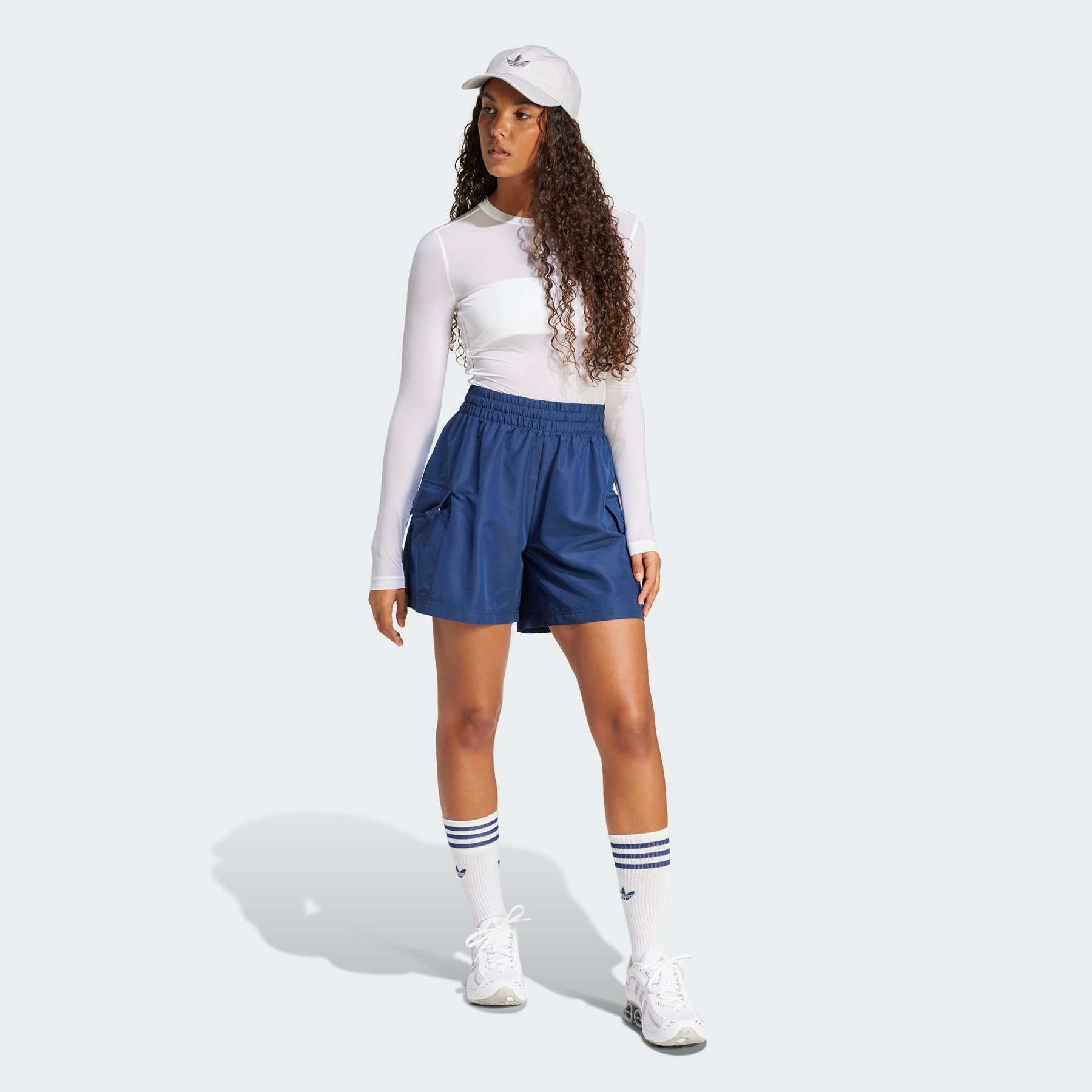 Essentials Woven High-Waist Cargo Shorts - 4