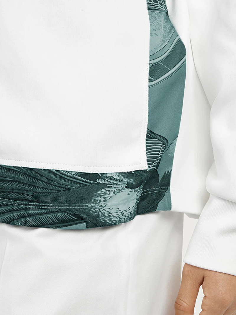 SWEATER WITH SILK INSERTS 5