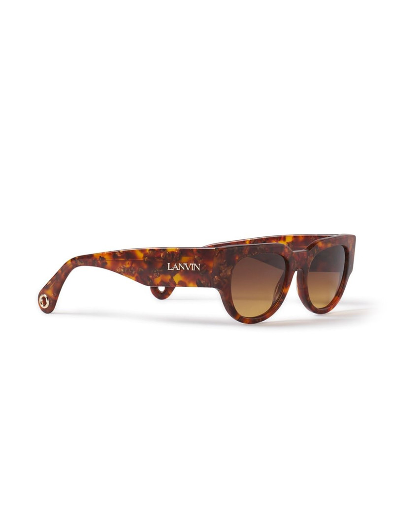 Lanvin tortoiseshell-effect geometric-frame sunglasses outlook