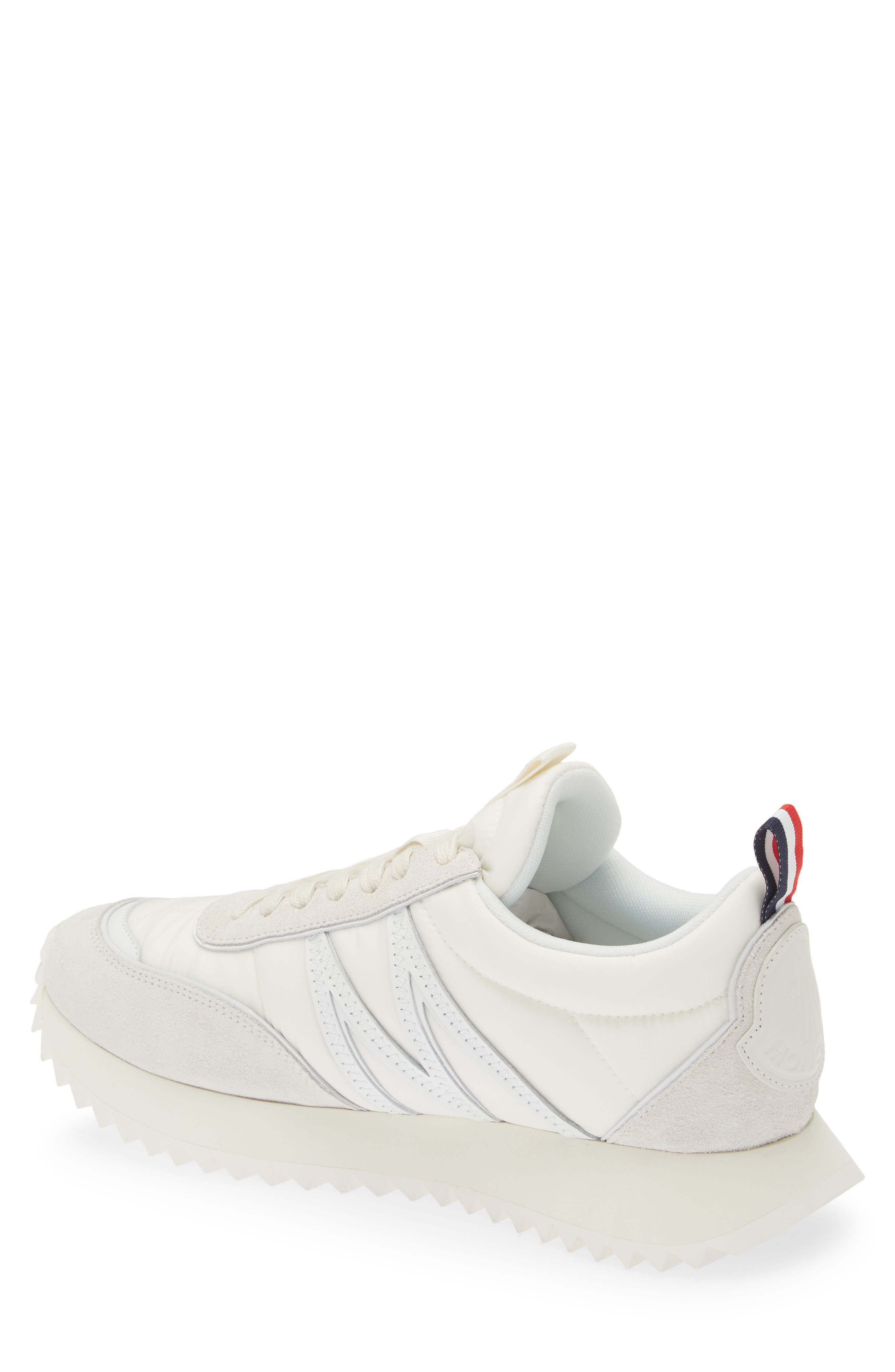 Moncler Pacey Mixed Media Sneaker in Gardenia at Nordstrom - 2