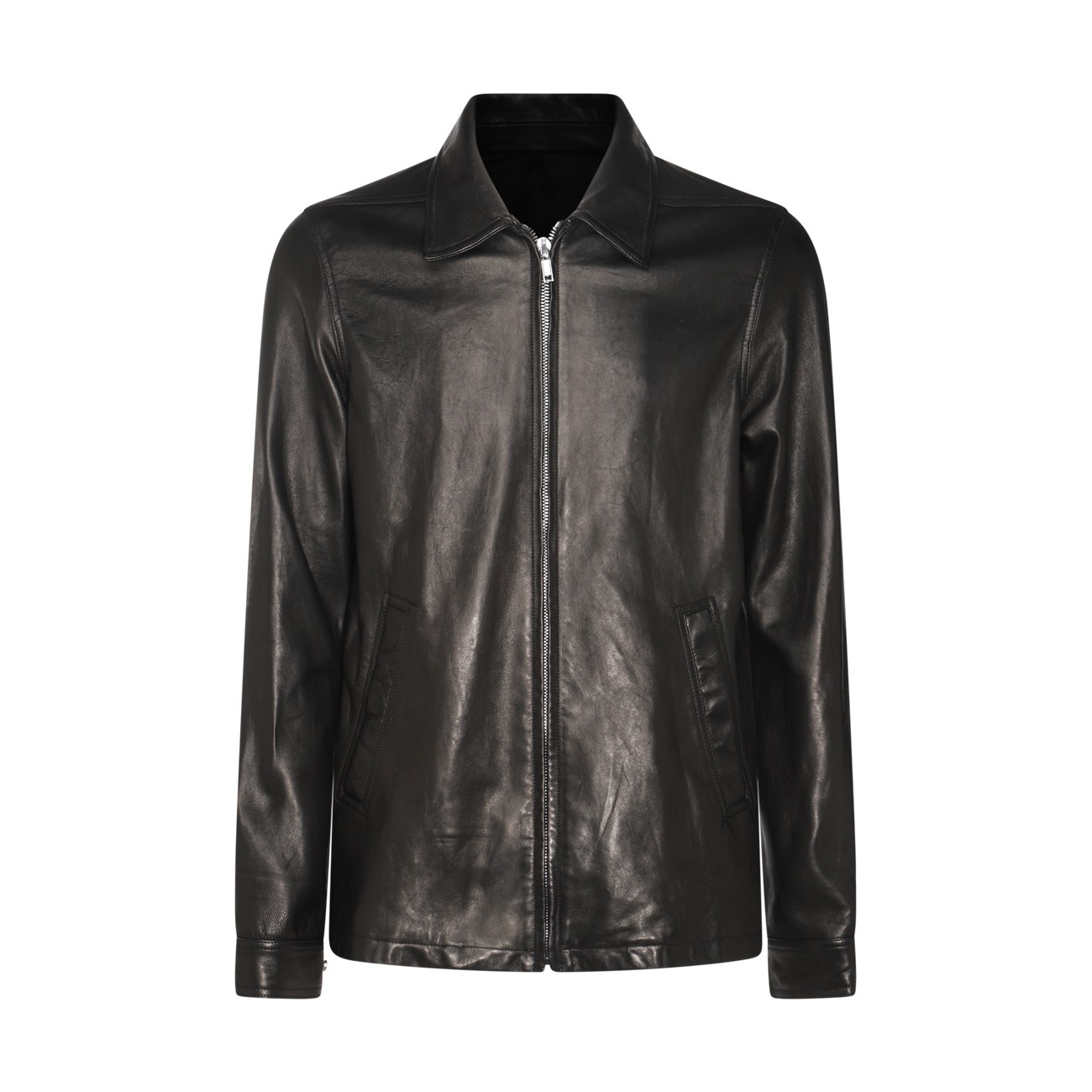black leather jacket - 1