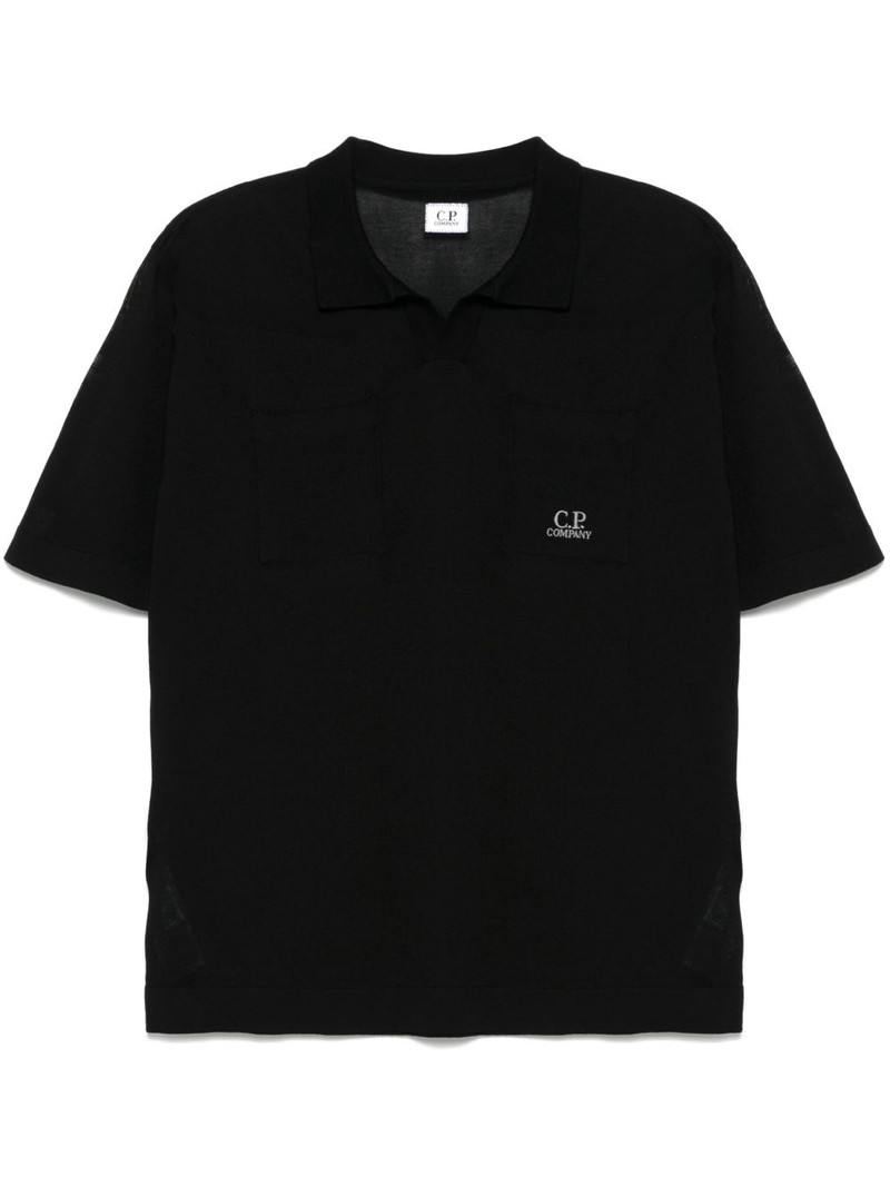 logo-embroidered T-shirt 1