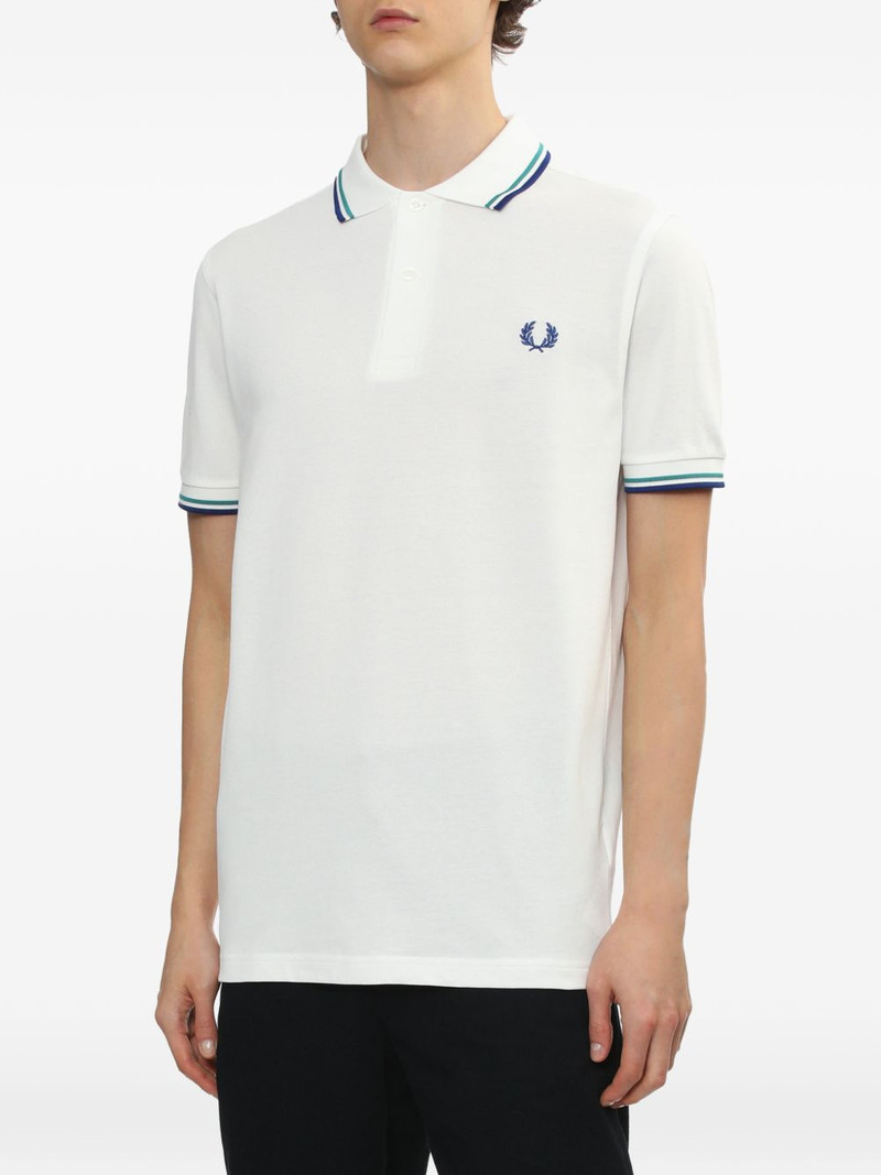 tipped short-sleeve polo shirt 3