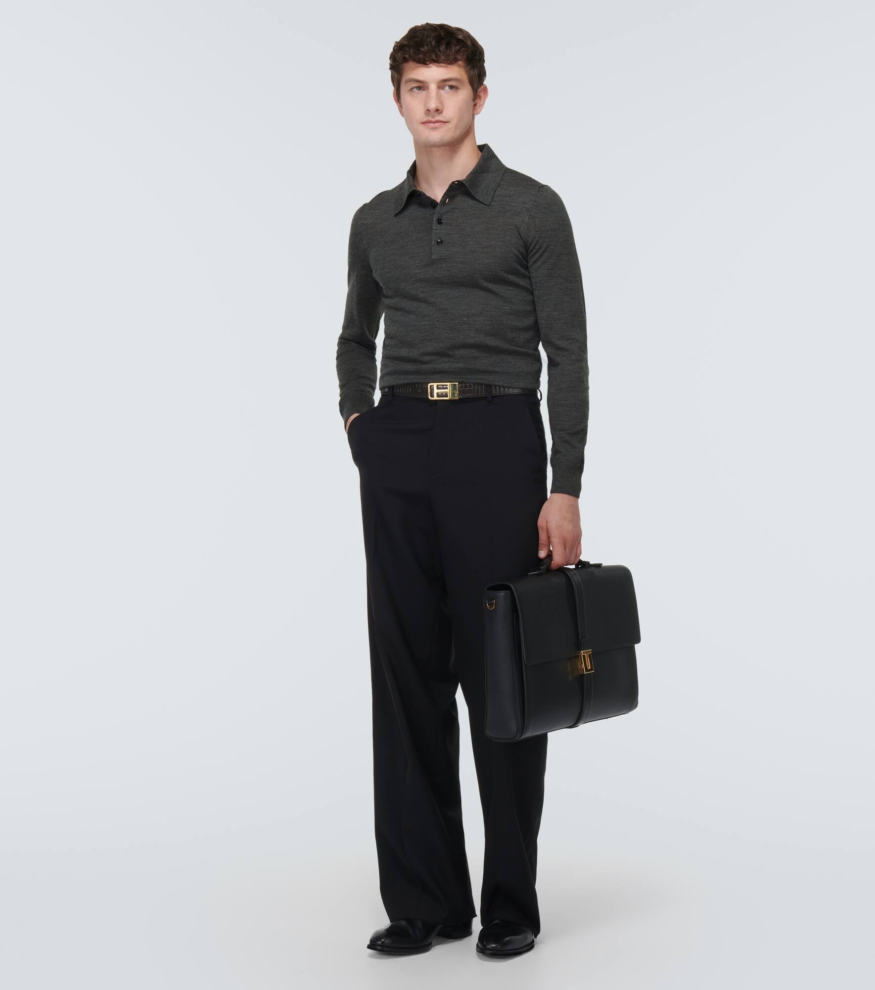 Wool polo shirt - 2