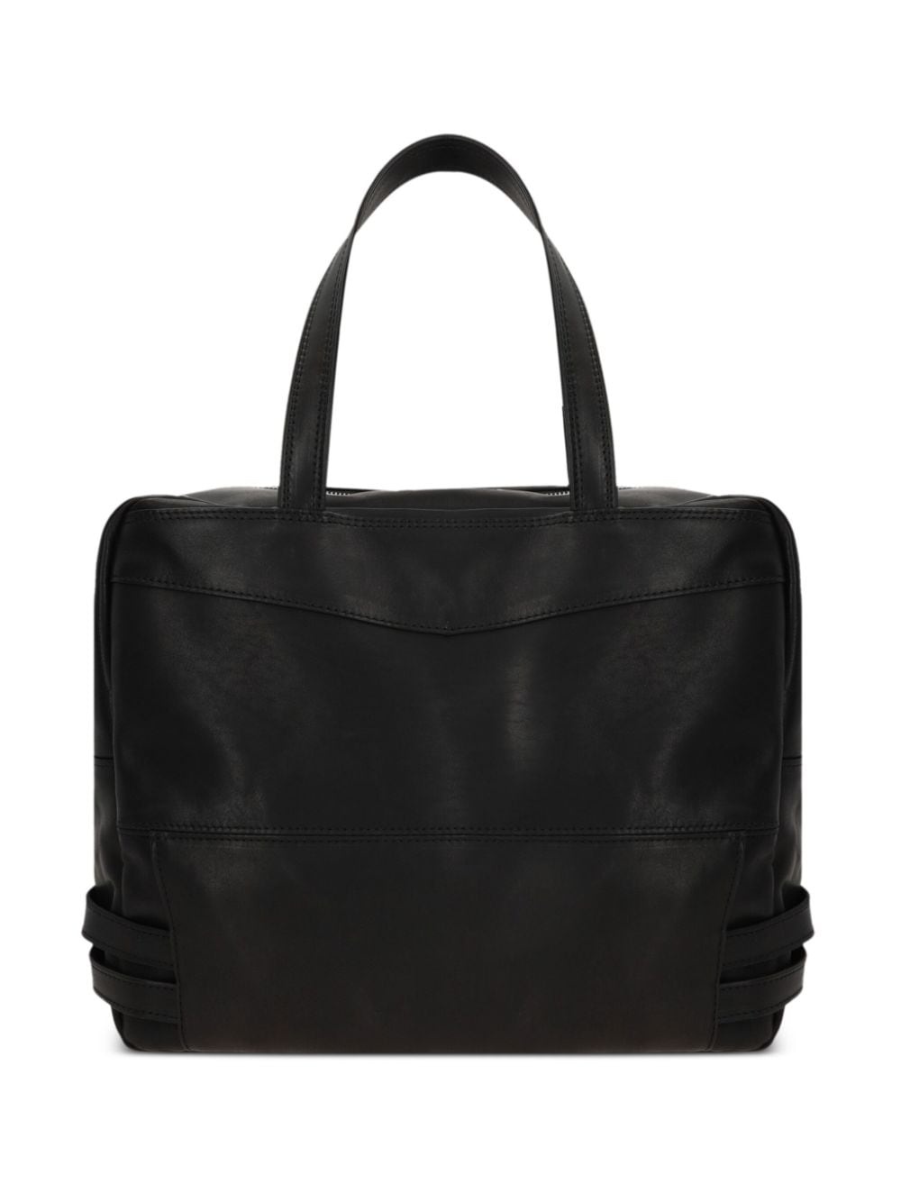 graphic-print leather tote bag - 2