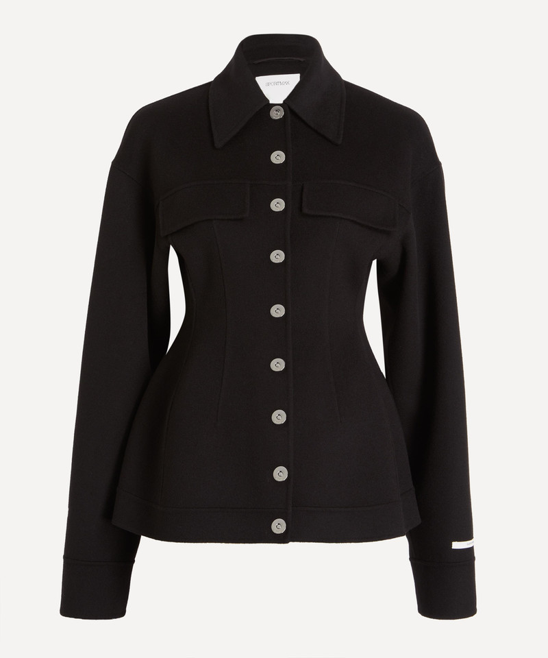 Black Heavy Wool Jacket 1