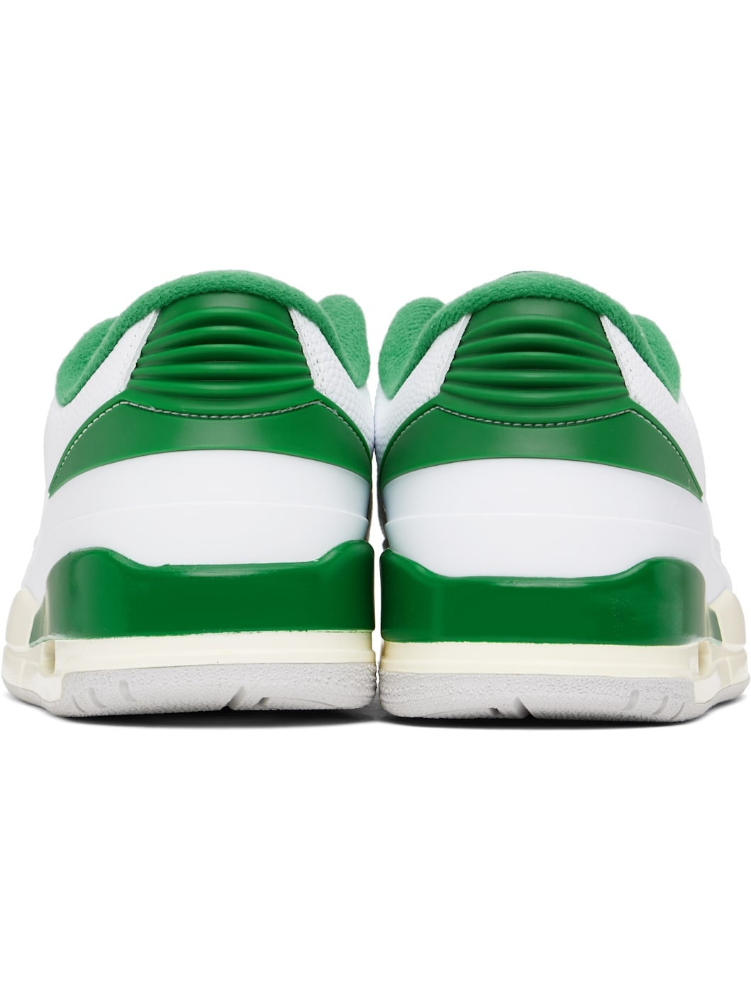 White & Green Jordan 2/3 Sneakers - 2
