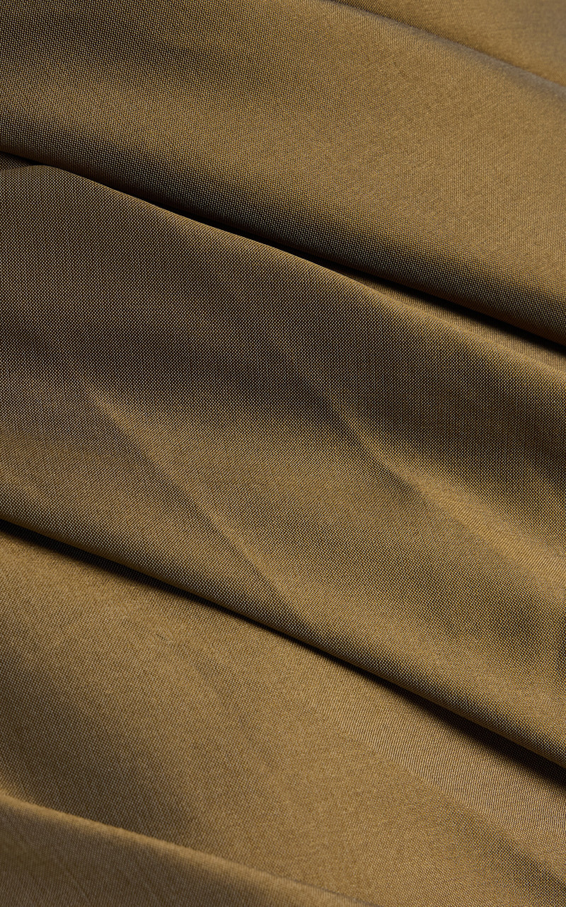 Draped Taffeta Gown brown 5