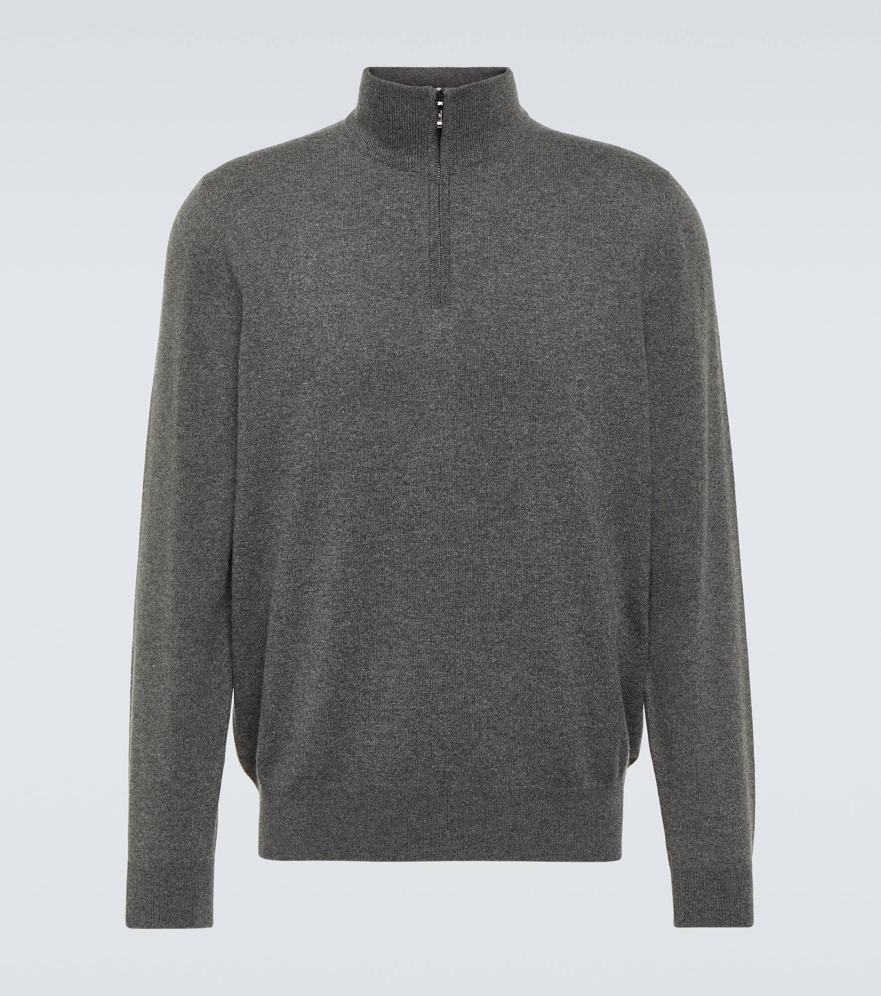 Cashmere half-zip sweater - 1