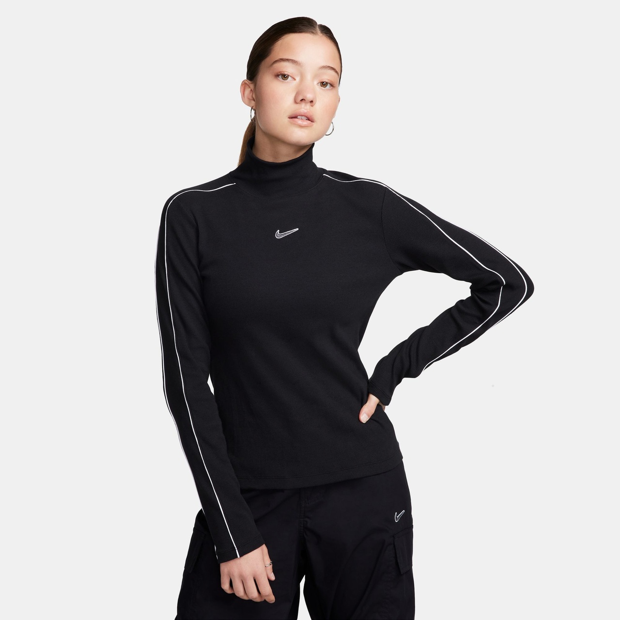 Nike Womens Nike NSW Long Sleeve Mock - 1