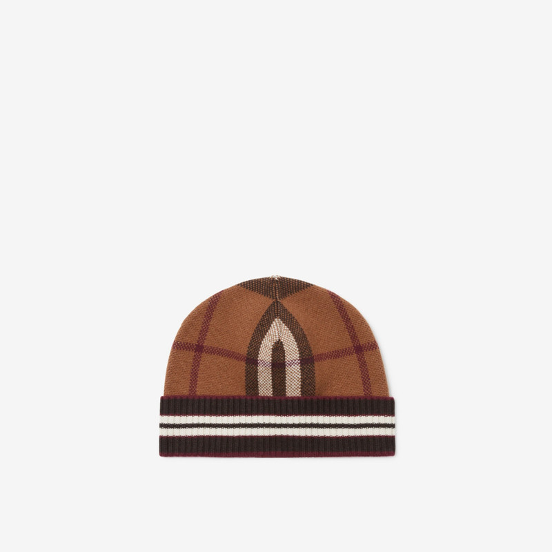 Burberry Check and Stripe Cashmere Beanie outlook