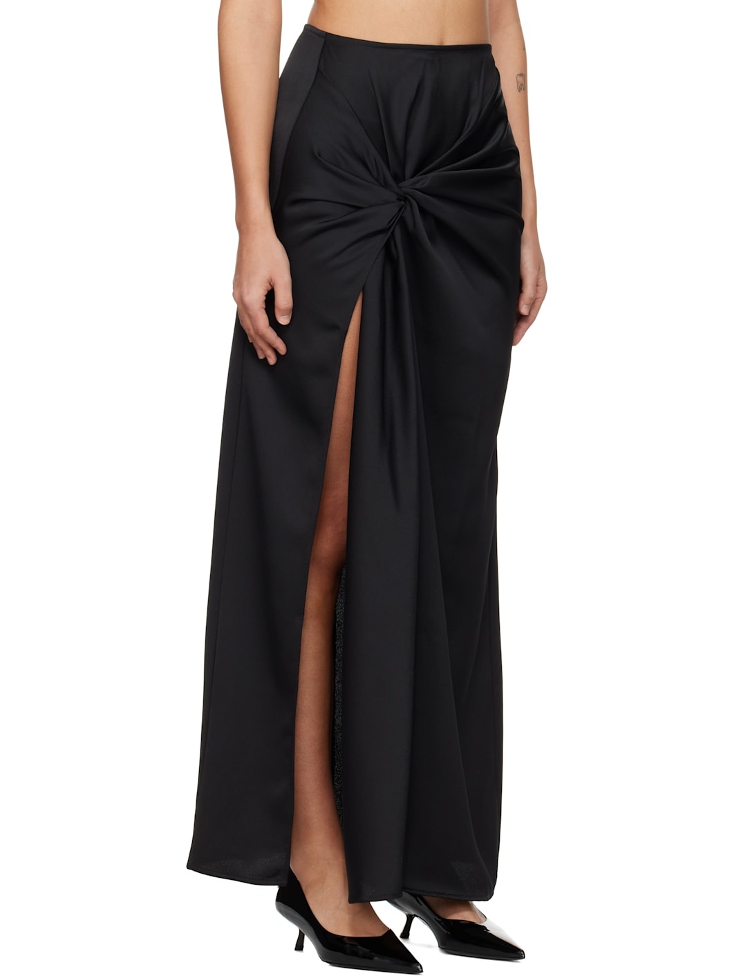 Black Imogen Maxi Skirt - 2