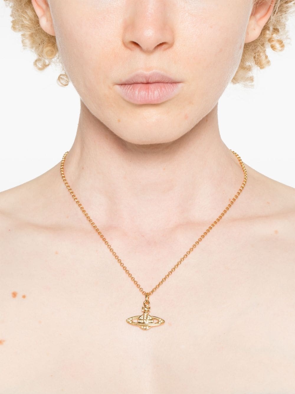 Vivienne Westwood mini Bas Relief Pendant necklace | REVERSIBLE