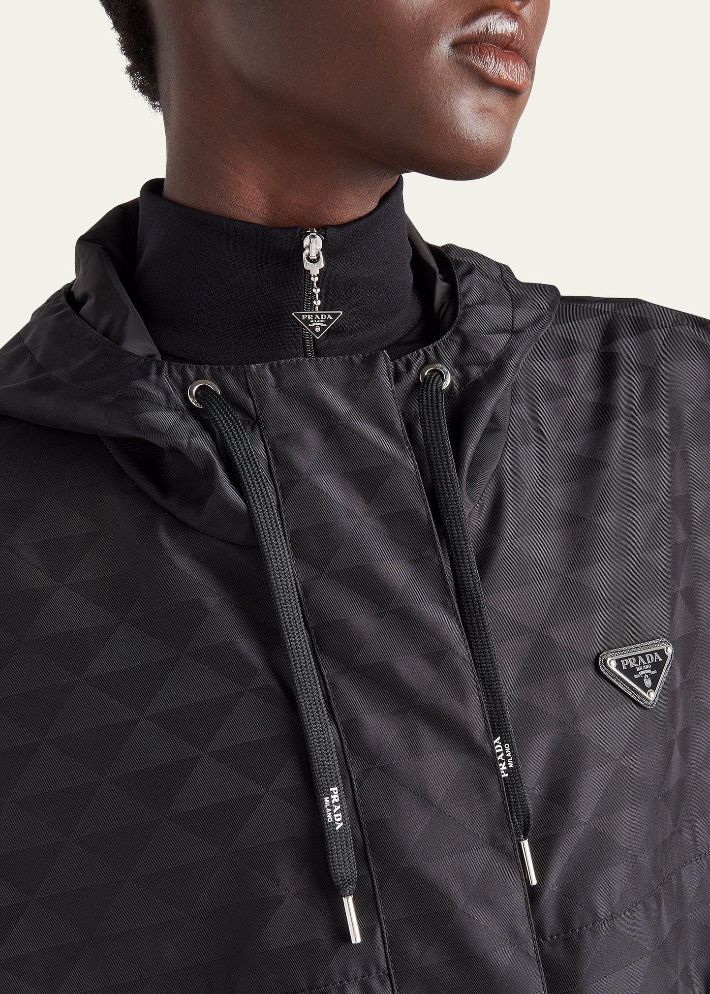 Printed Nylon Zip-Front Jacket - 5