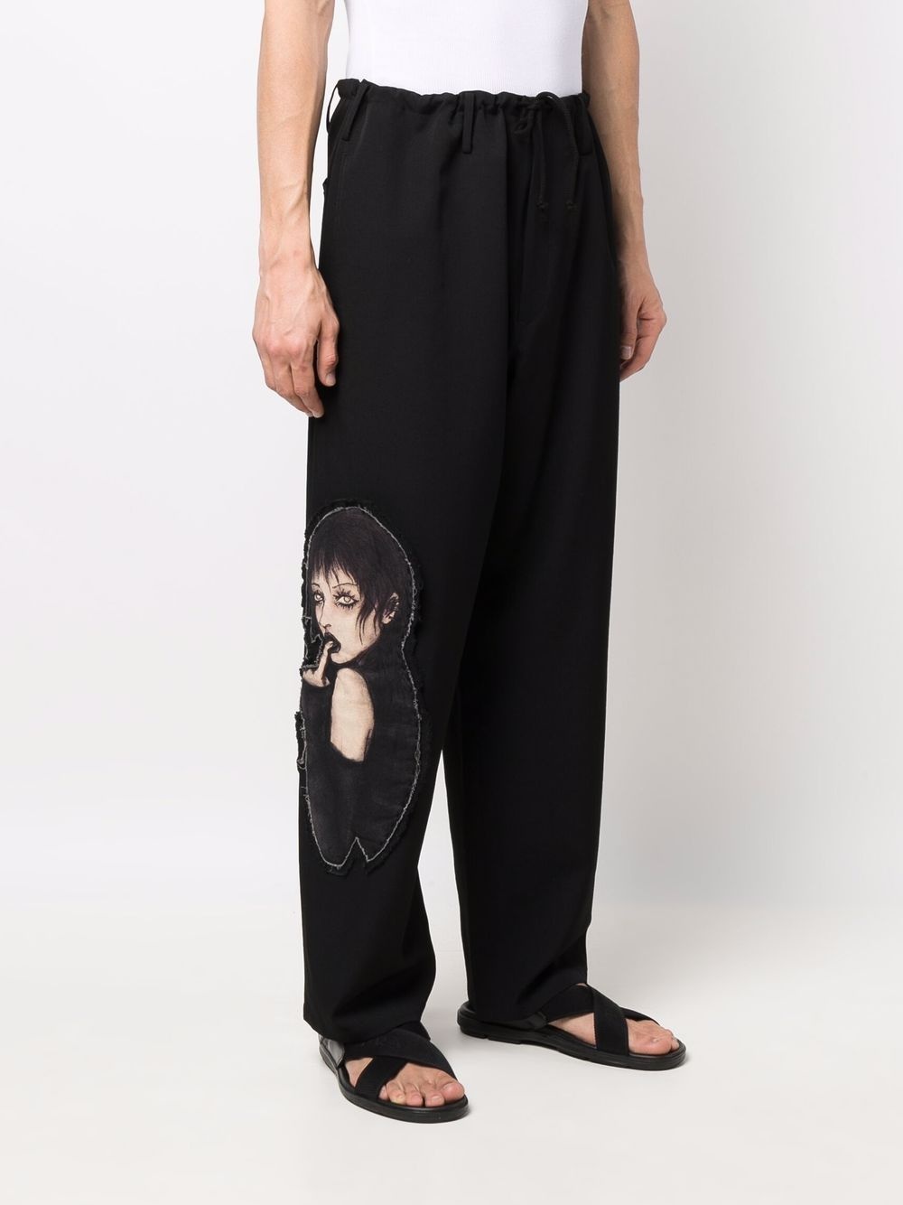 DRAWSTRING STRAIGHT-LEG TROUSERS - 2