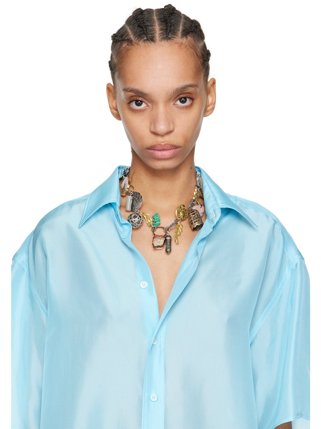 Multicolor Relic Charm Necklace - 2