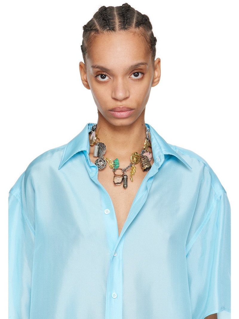 MARLAND BACKUS Multicolor Relic Charm Necklace outlook