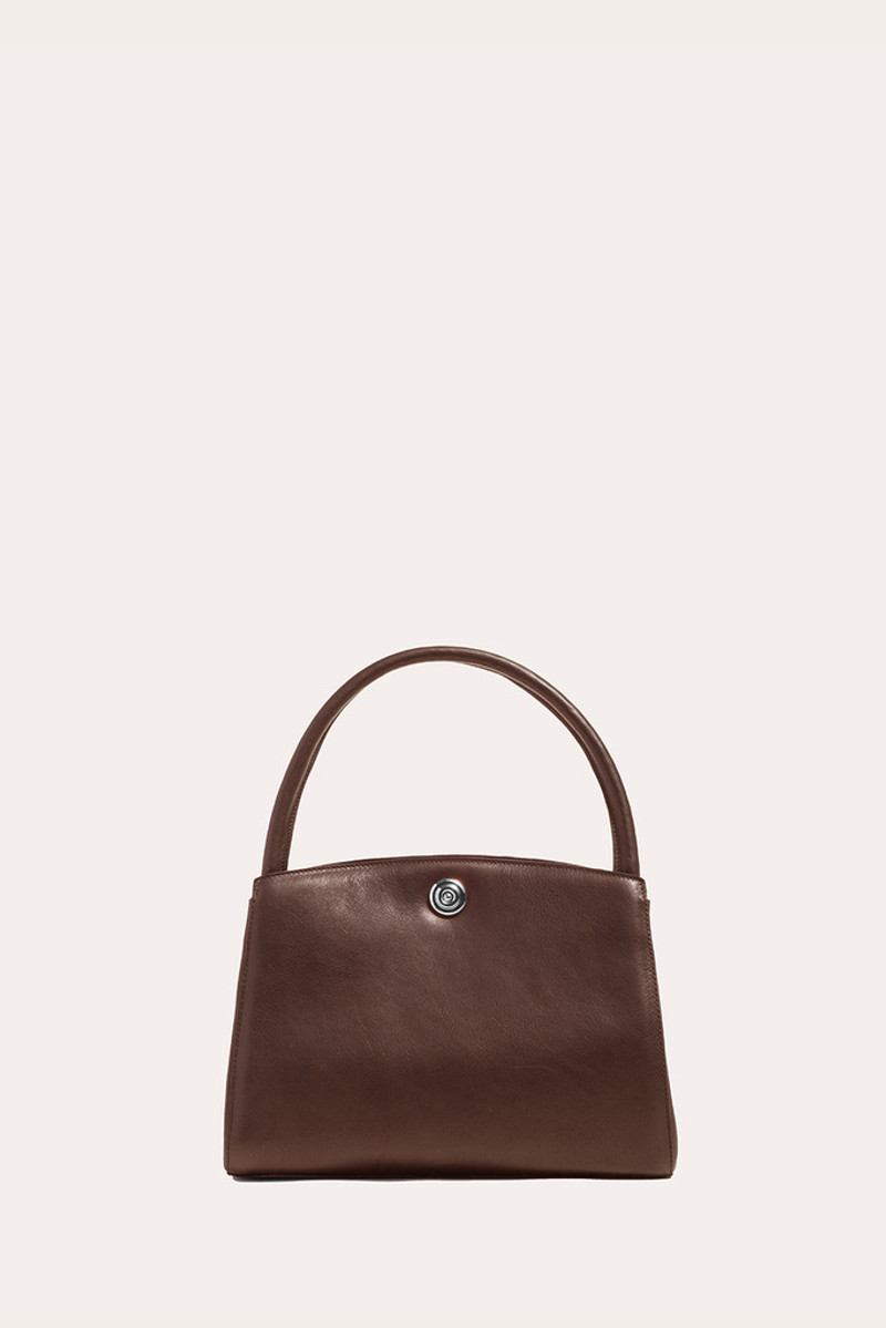 PUSHLOCK LADY BAG DARK BROWN 1