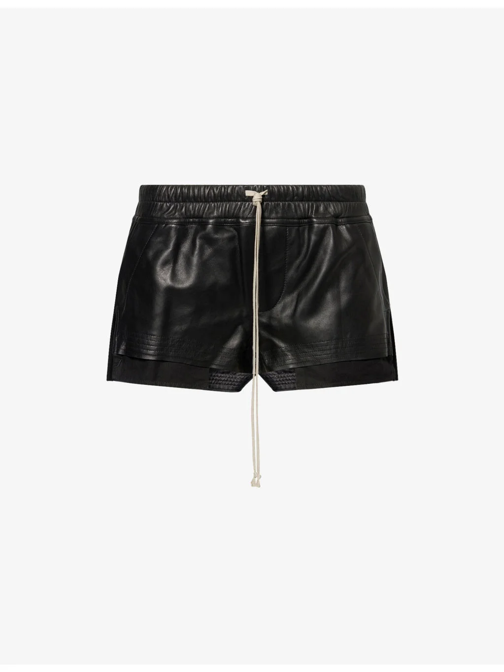 Fog Drawstring Leather Shorts - 1