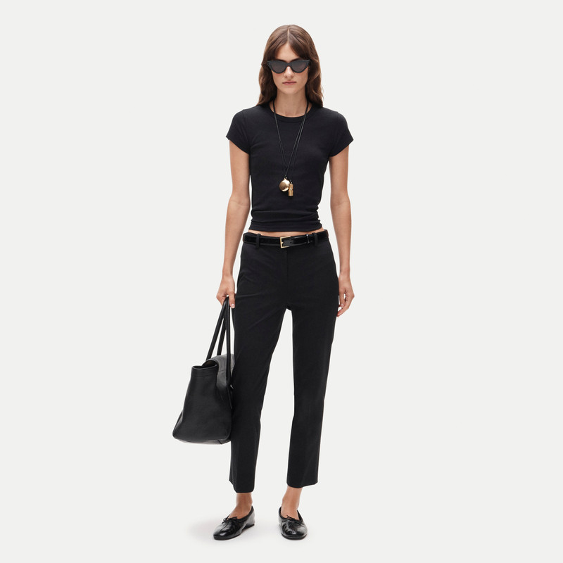 Café capri in bi-stretch cotton blend 3