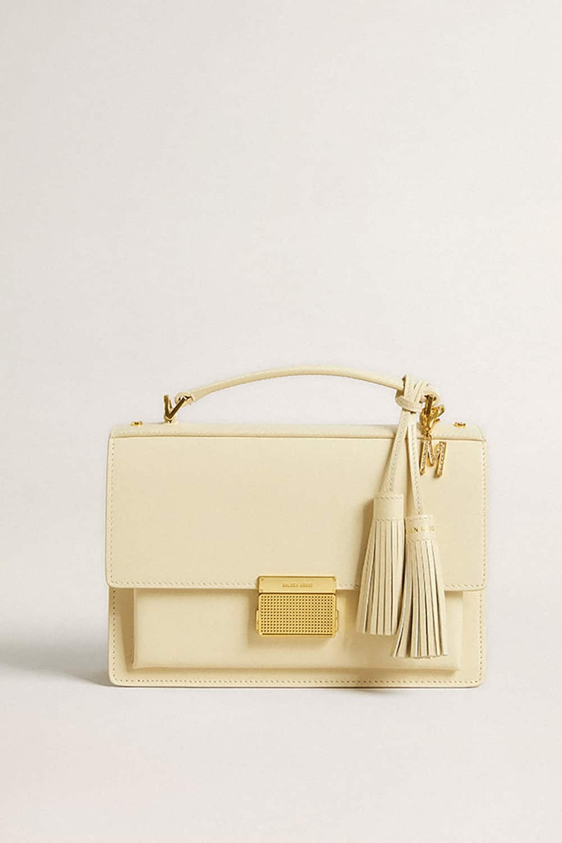 Letter M charm in gold-colored brass with crystals 5