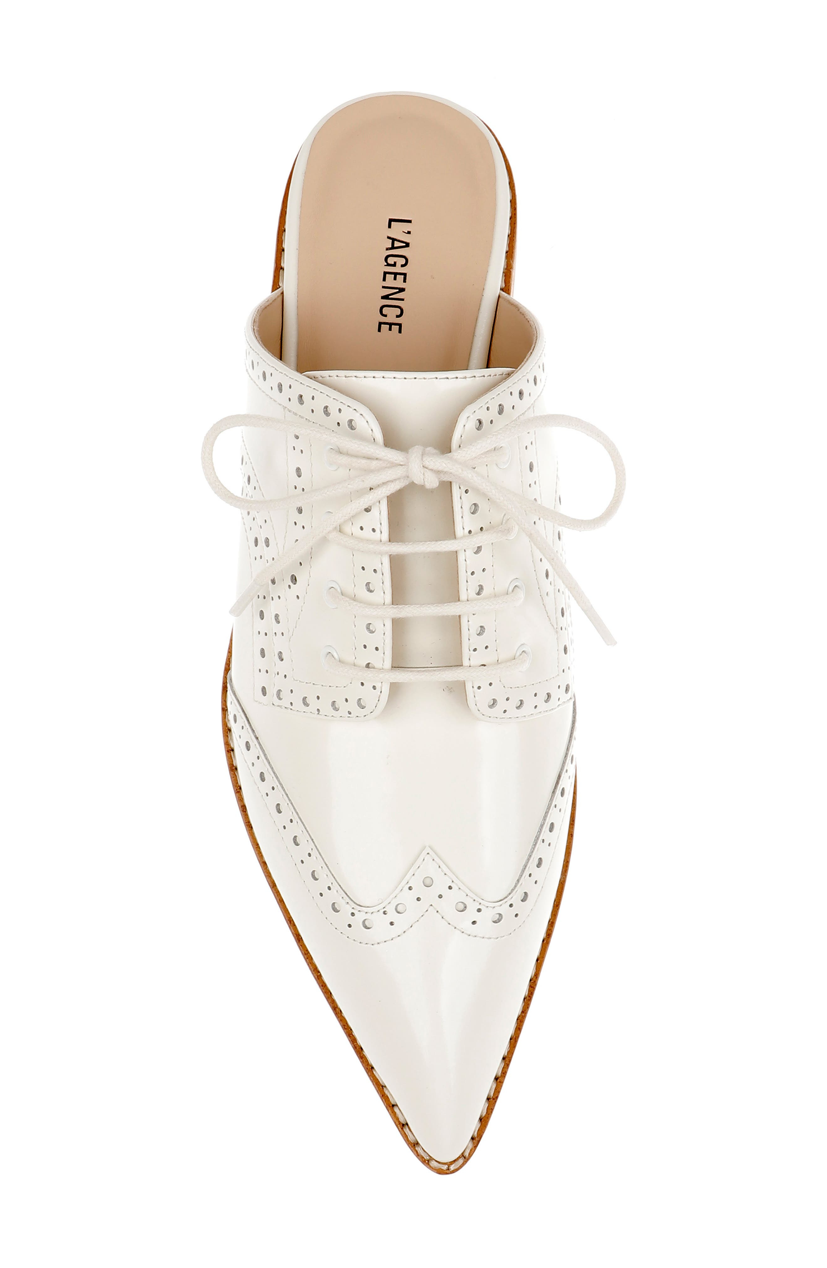 L'AGENCE Lilou Mule in Pearl Leather at Nordstrom - 5