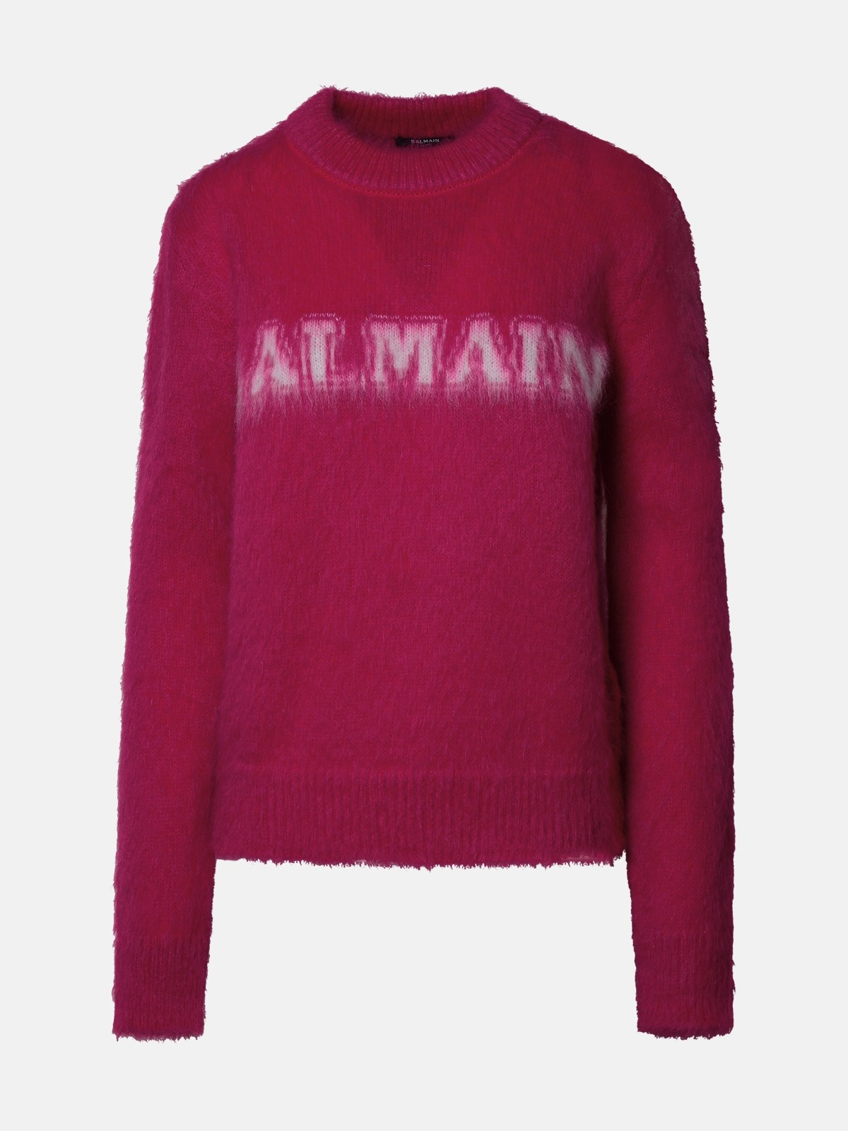 FUCHSIA VIRGIN WOOL BLEND SWEATER - 1