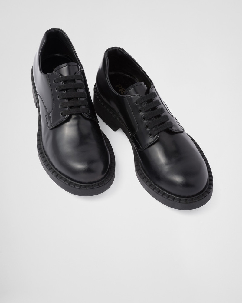 Brushed leather Derby shoes 4