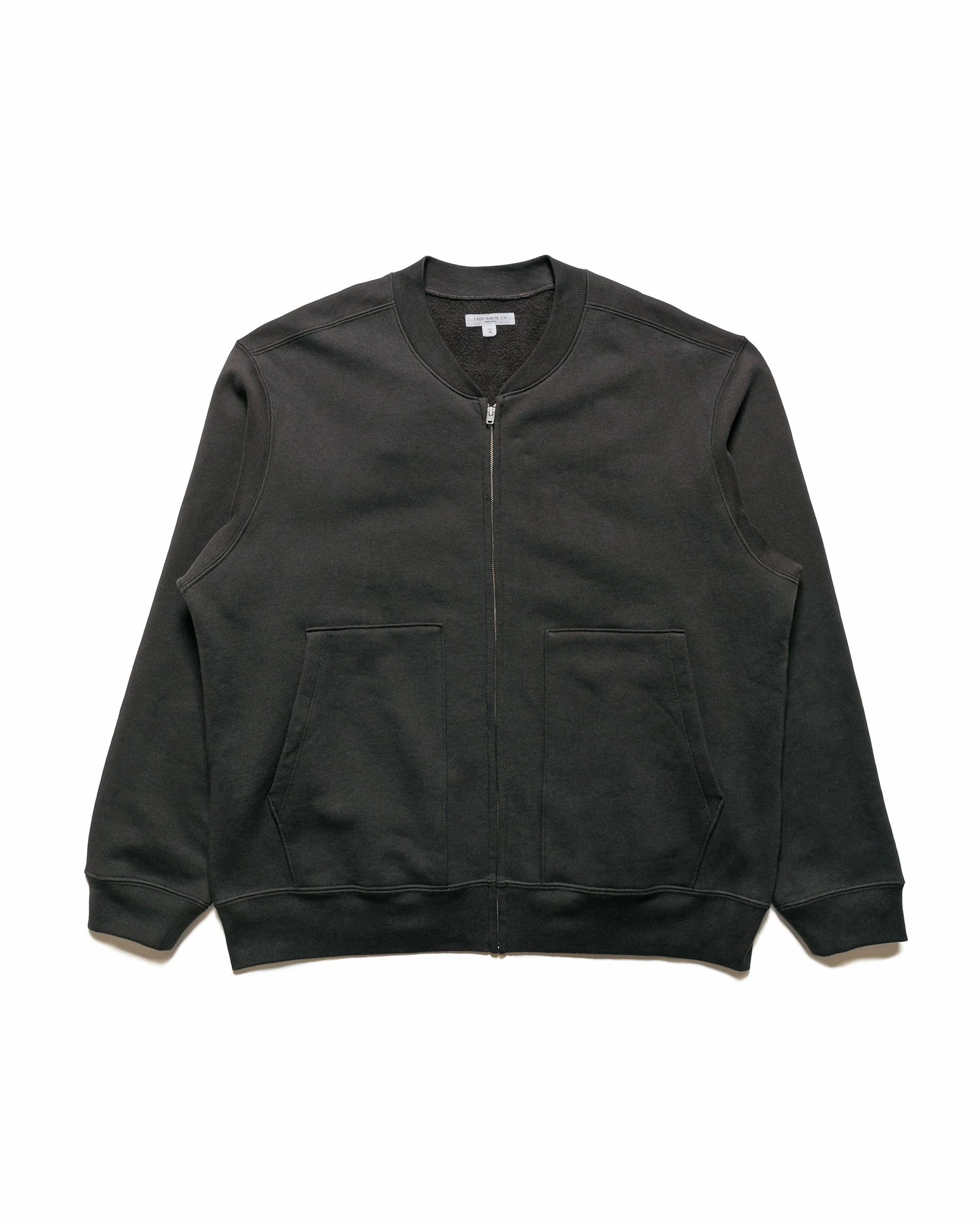 Zip Crew Neck Tire Black - 1