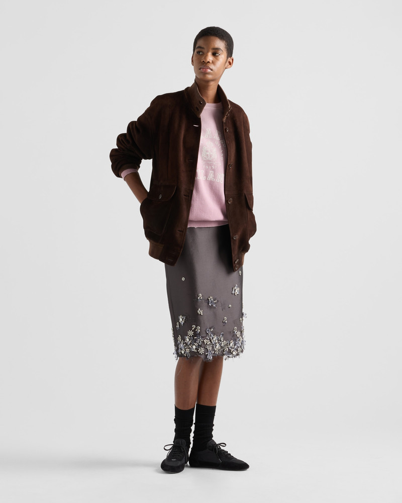 Prada Cotton crew-neck sweatshirt outlook