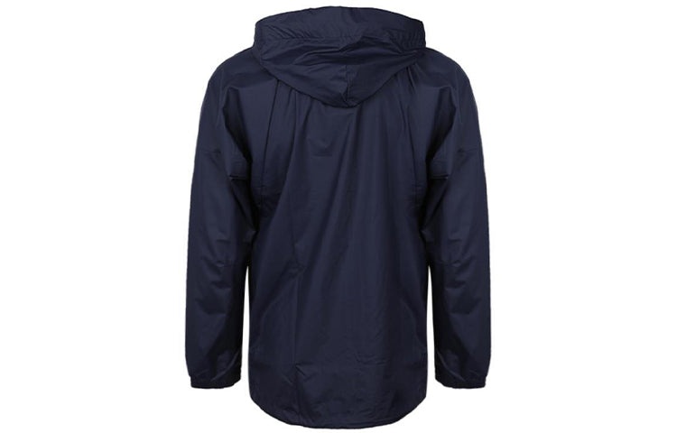 adidas Casual Training Sports Windproof Hooded Jacket Navy Blue EB7600 - 2