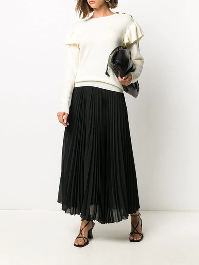 REDValentino ruffled wool jumper outlook