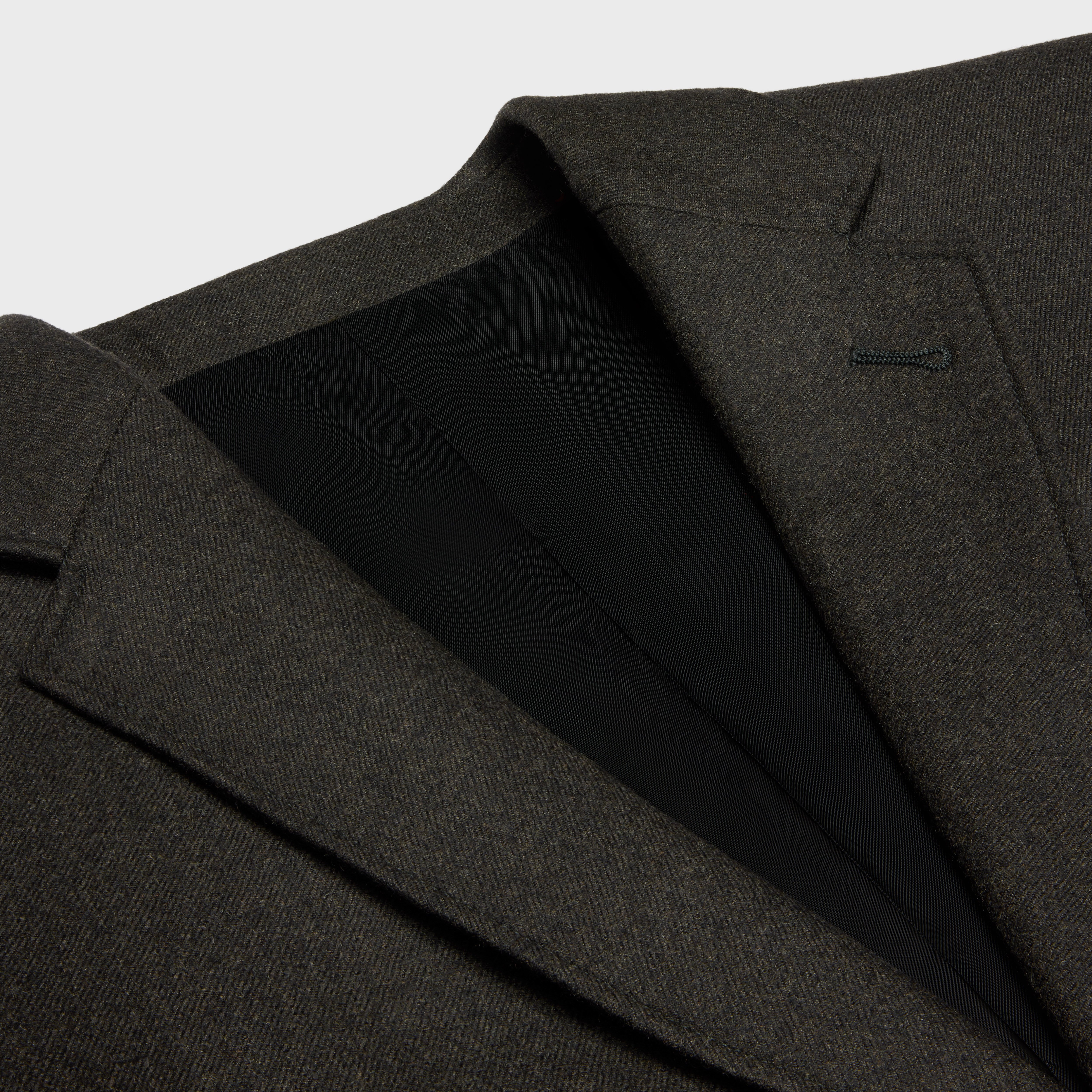 short jacket in cashmere flannel - 3