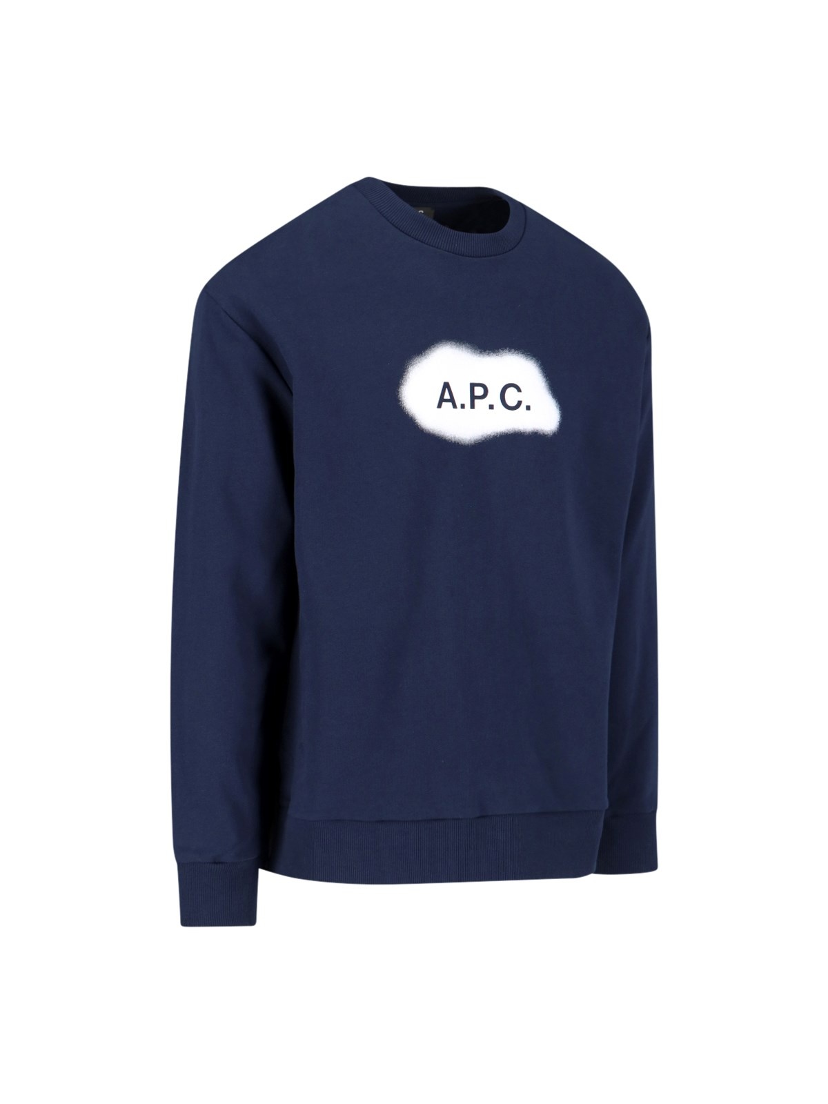 ★A.P.C.★ Alastor Logo Sweatshirt Navy COEIPH27825IAK COEIP A.P.C. Alastor Logo Sweatshirt | jentestore