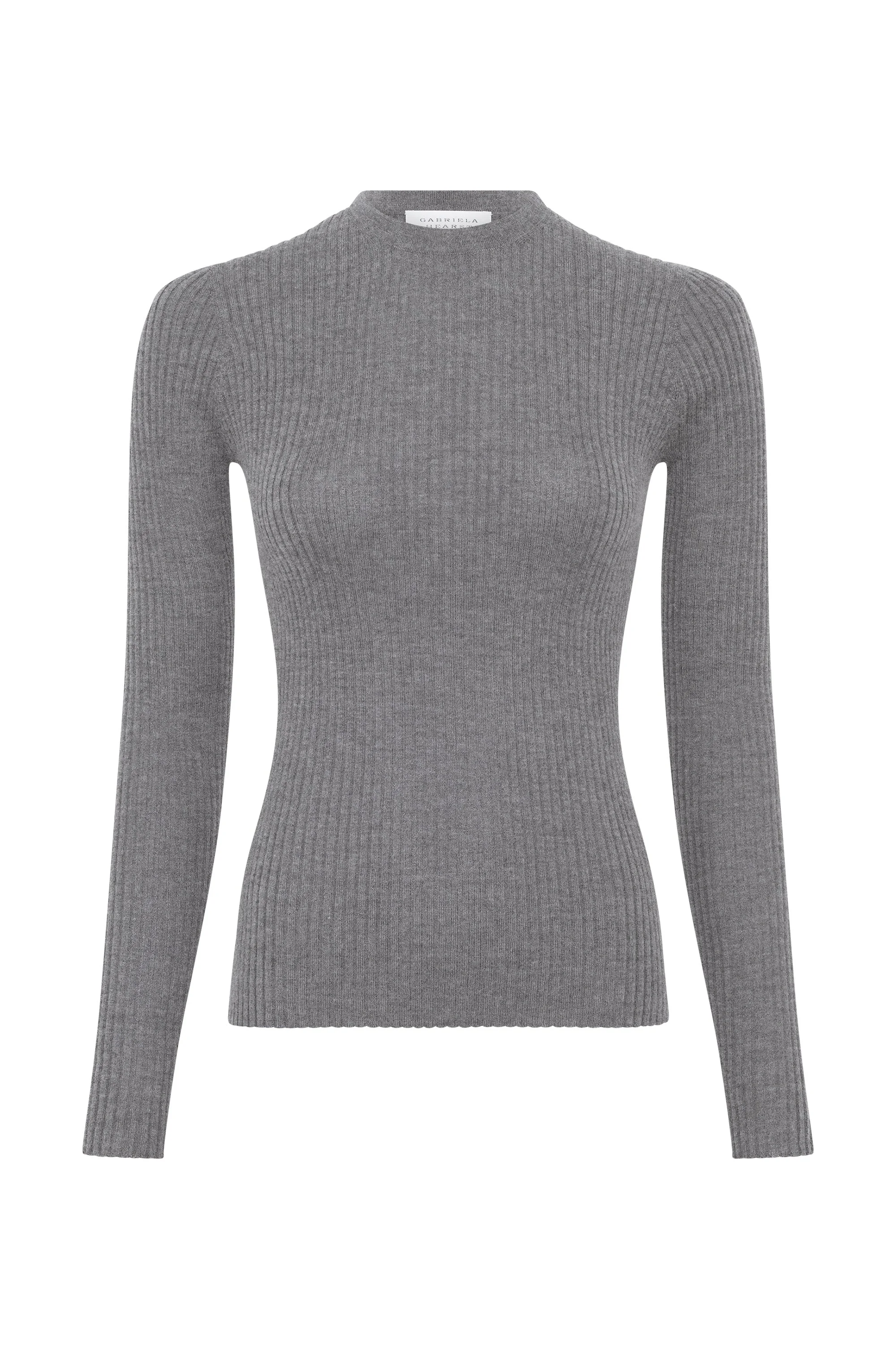 Browning Knit Sweater in Smoke Cashmere Silk - 1