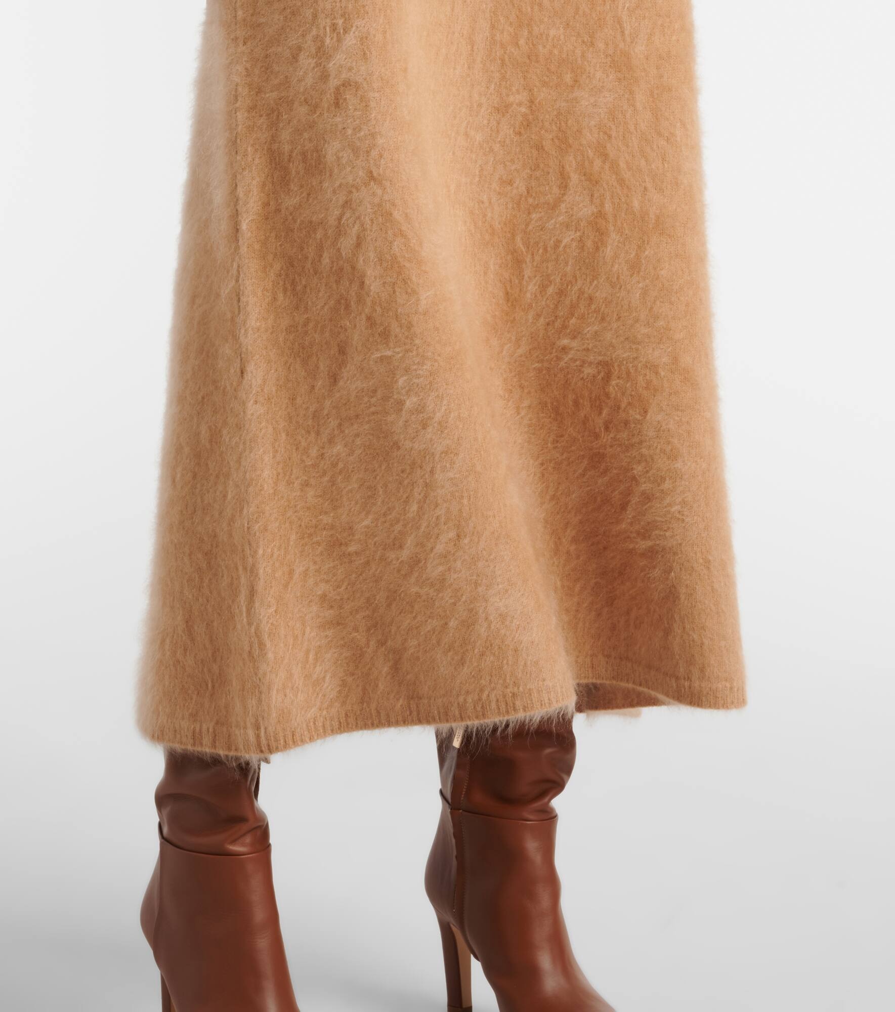 Asta cashmere midi skirt - 5