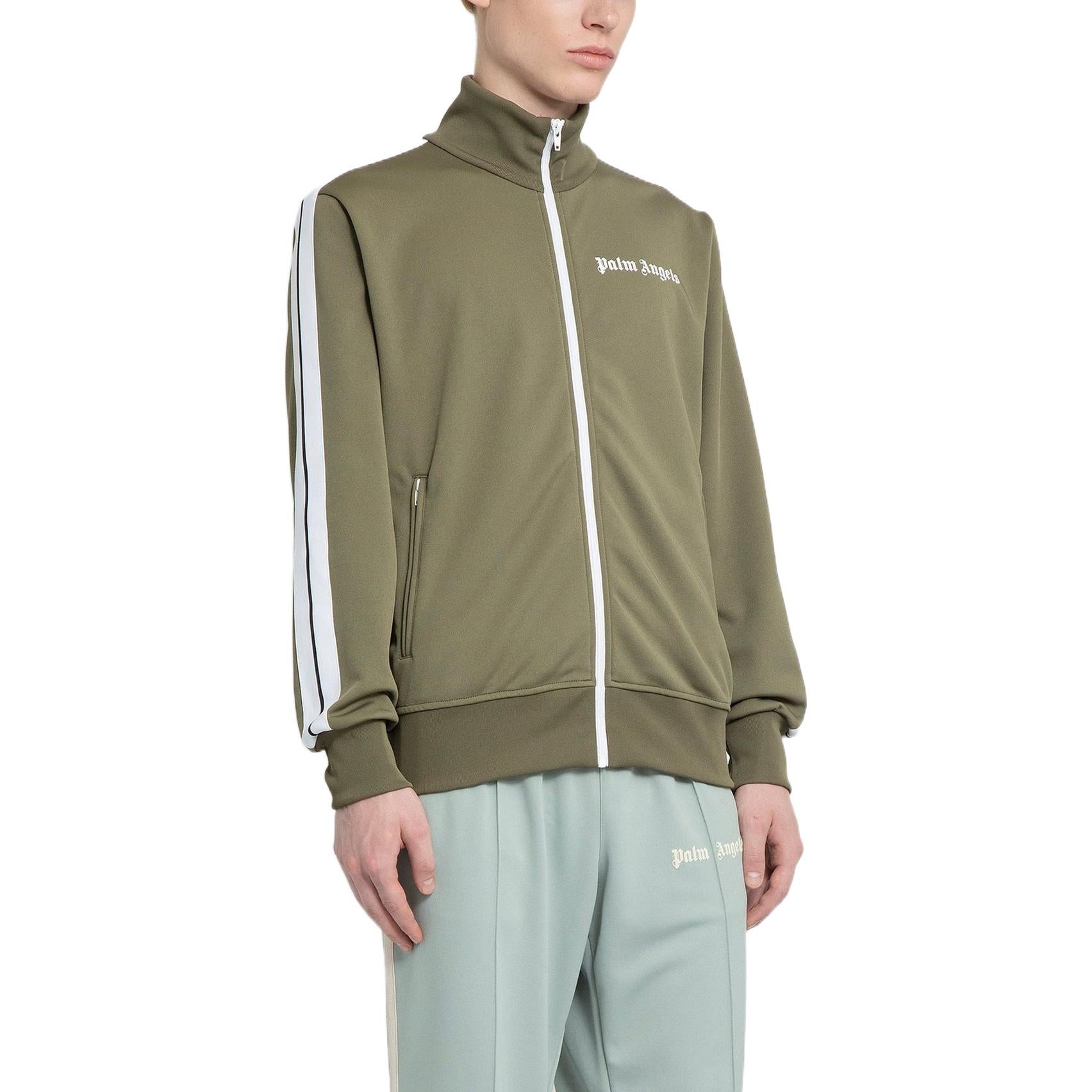 Palm Angels Classic Track Jacket 'Military White' PMBD001C99FAB0015601 - 4