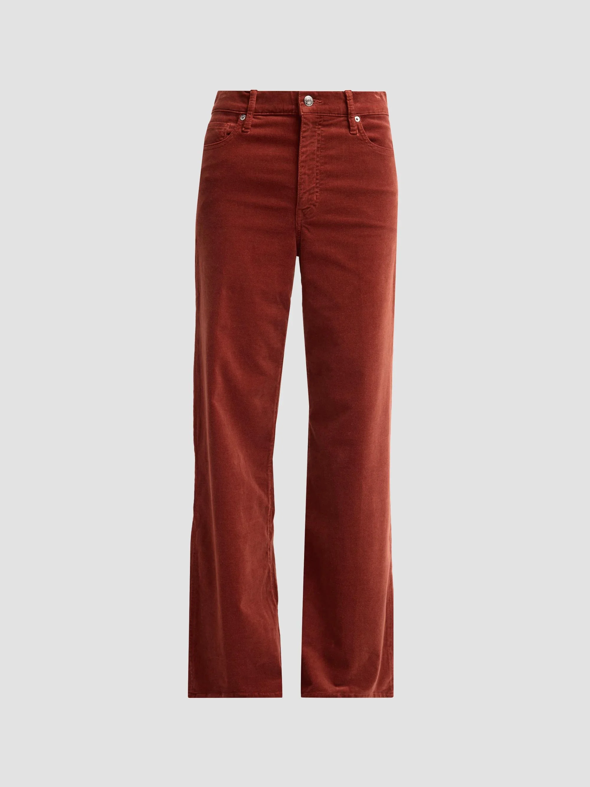 Women's Le Slim Palazzo Corduroy Jeans - Wine - 1