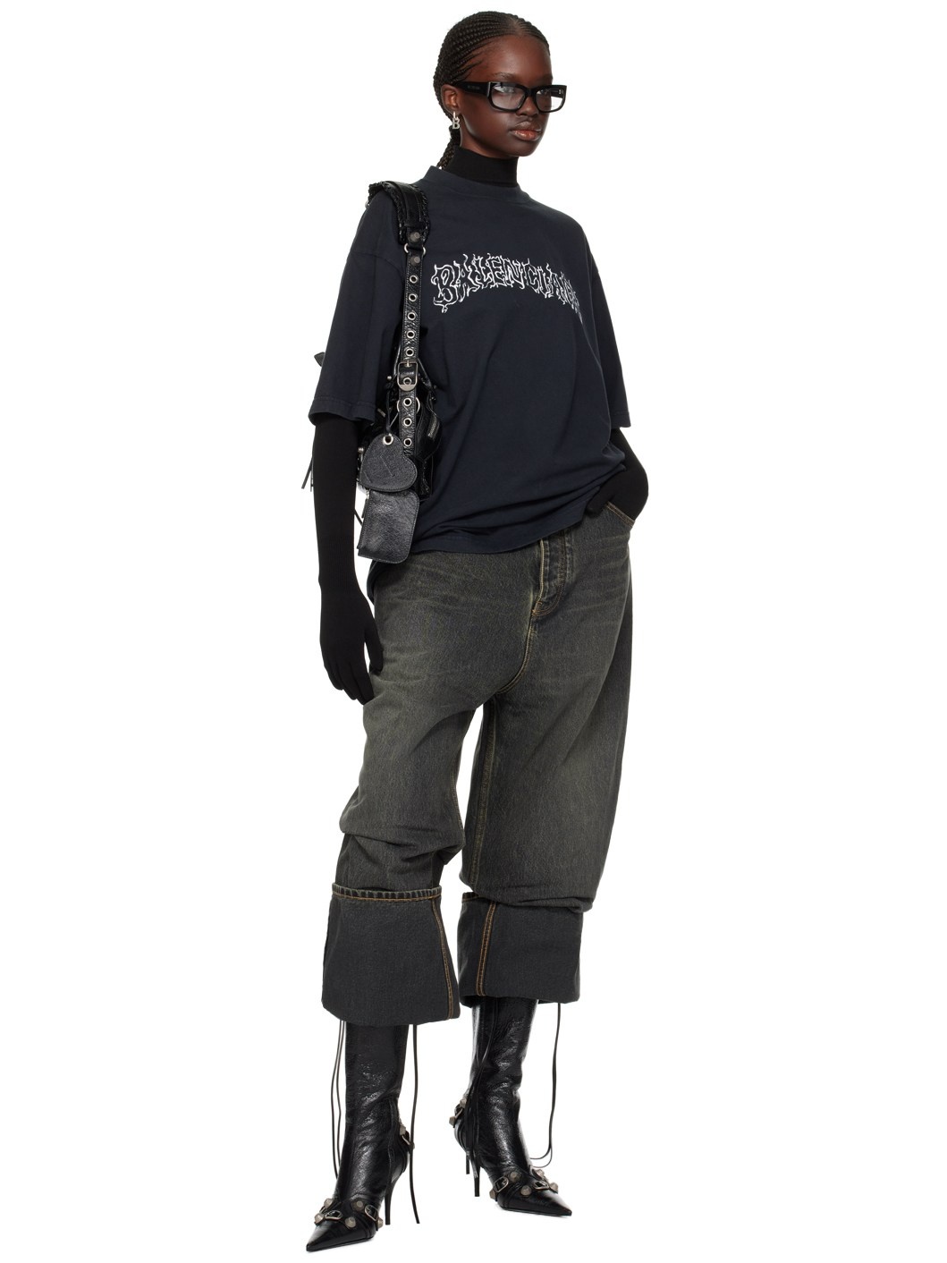 Black Cagole 90mm Tall Boots - 5