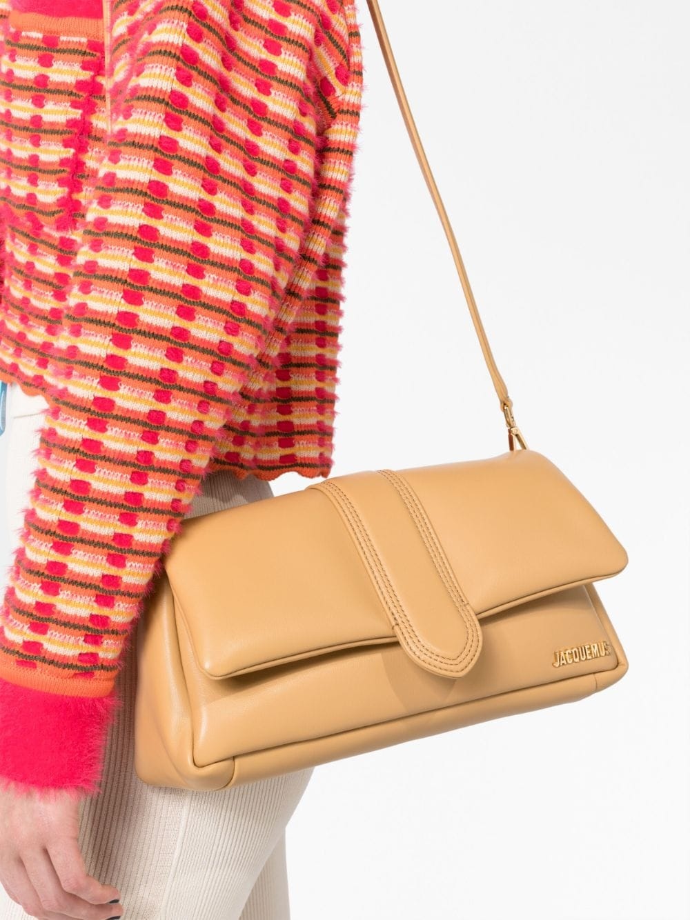 Le Bambimou padded leather shoulder bag - 3