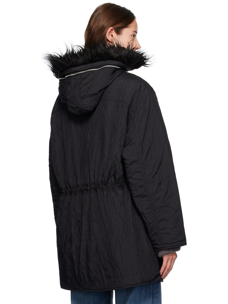 Subtle Parka Shining Black Crinkle Solaro 3