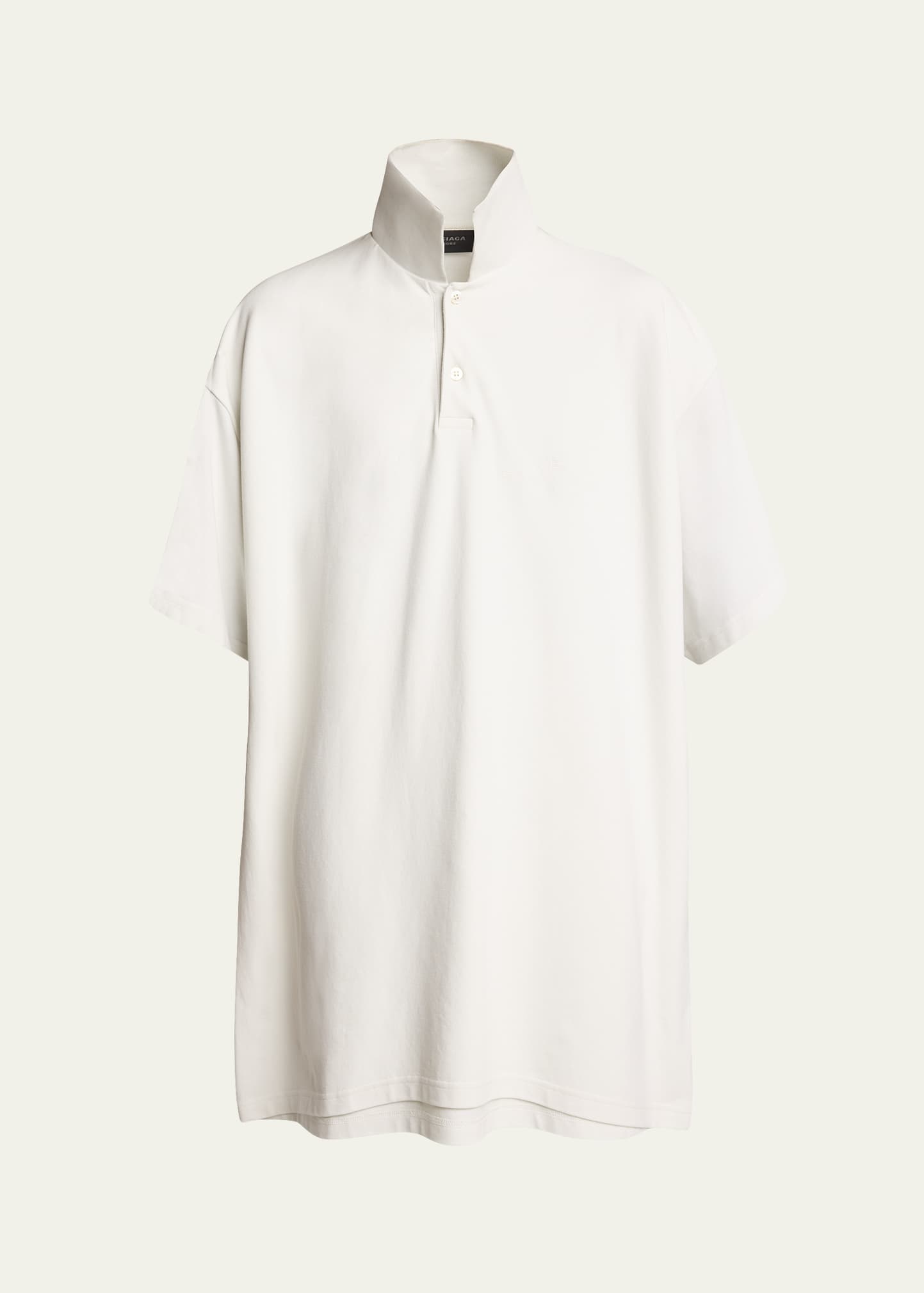 Men's Oversized Double-Layer Polo Shirt - 1
