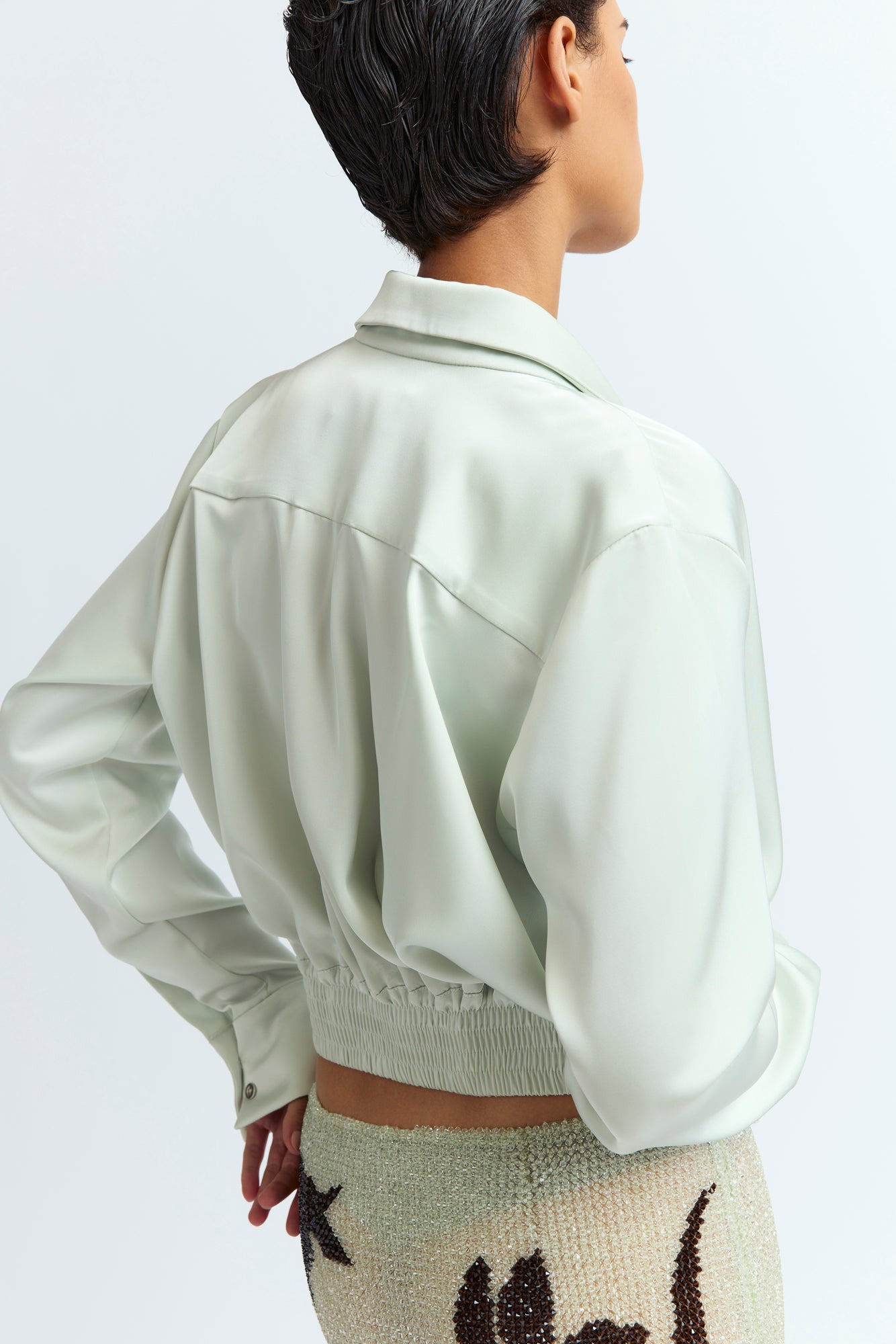 COSETTE SHIRT IN SATIN - 5