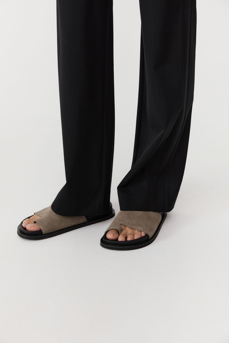 Loe Suede Slide - Kelp 4