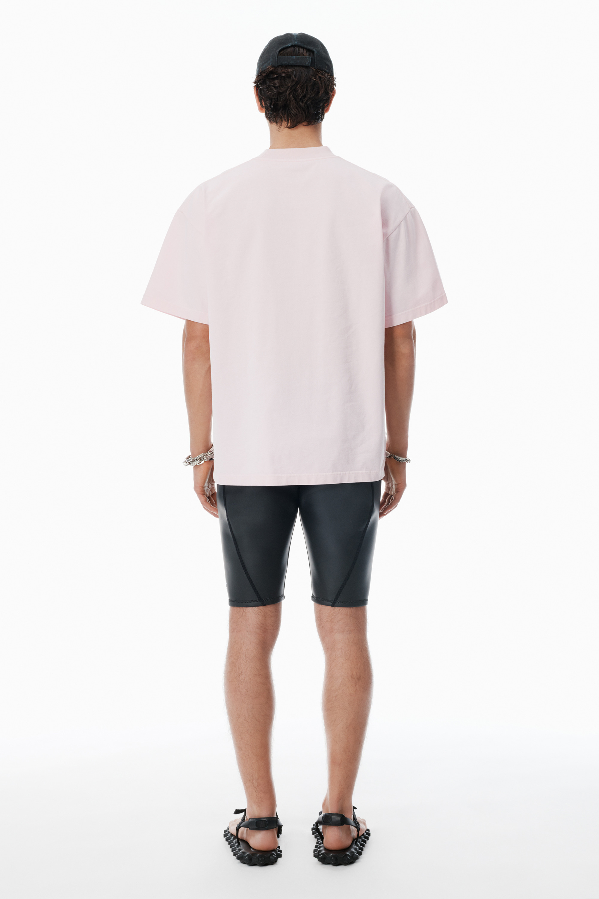 Pink Cotton Oversized Logo Tee - 4