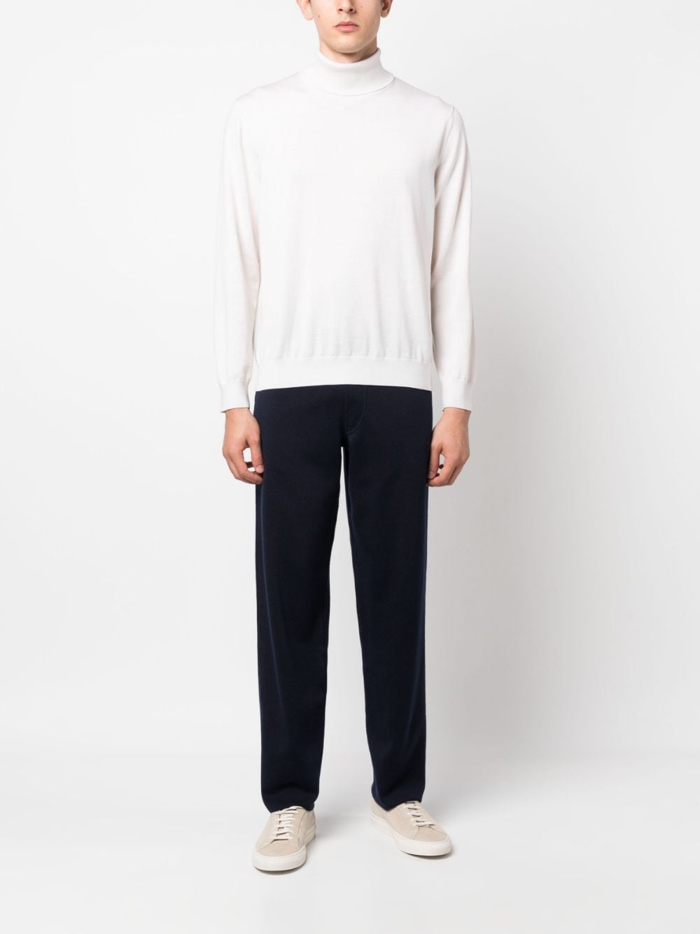 drawstring-fastening track pants - 2