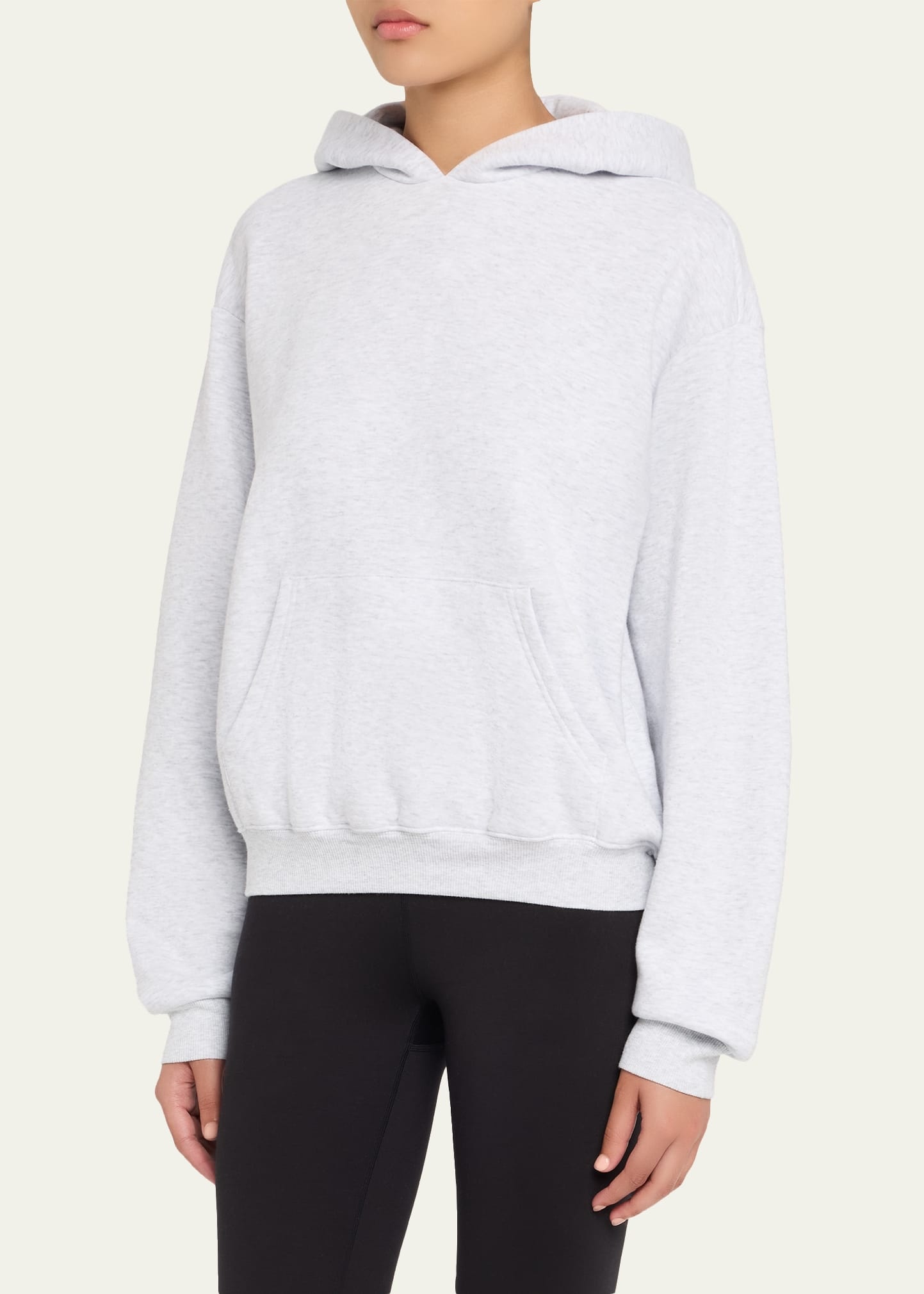 Cotton Fleece Hooded Pullover - 4