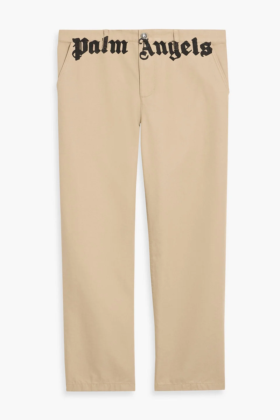Printed cotton-twill chinos - 1