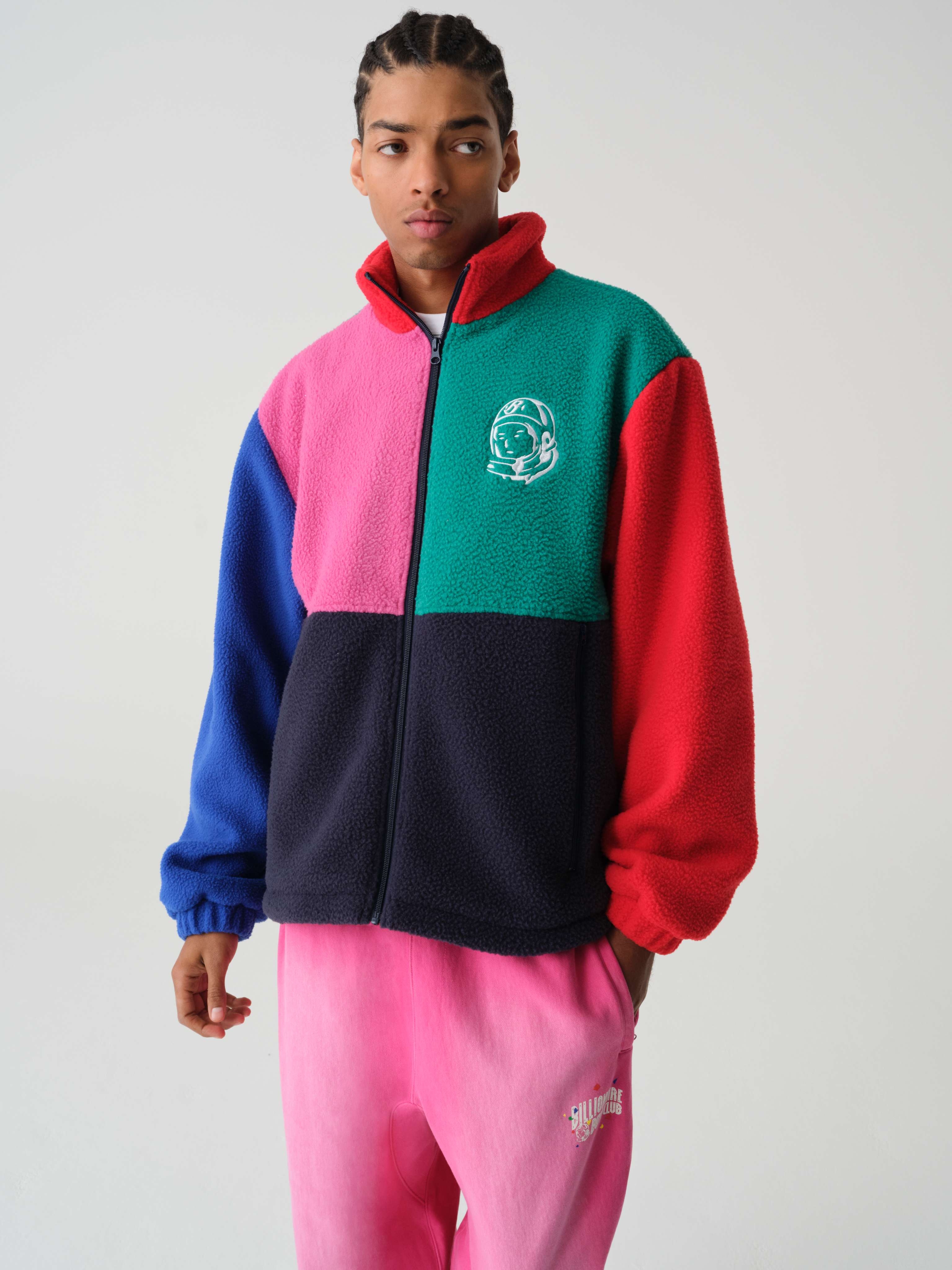 HEART & MIND COLOUR BLOCK FLEECE JACKET - 3