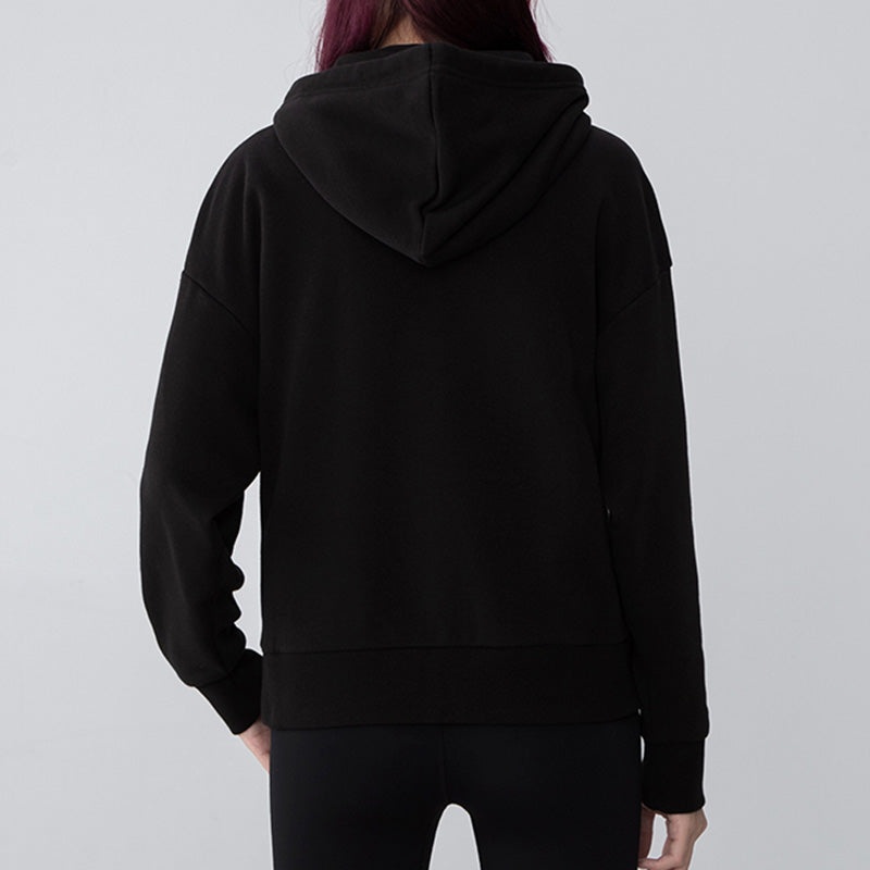 (WMNS) PUMA Logo Floral Graphic Hoodie 'Black' 533214-01 - 4
